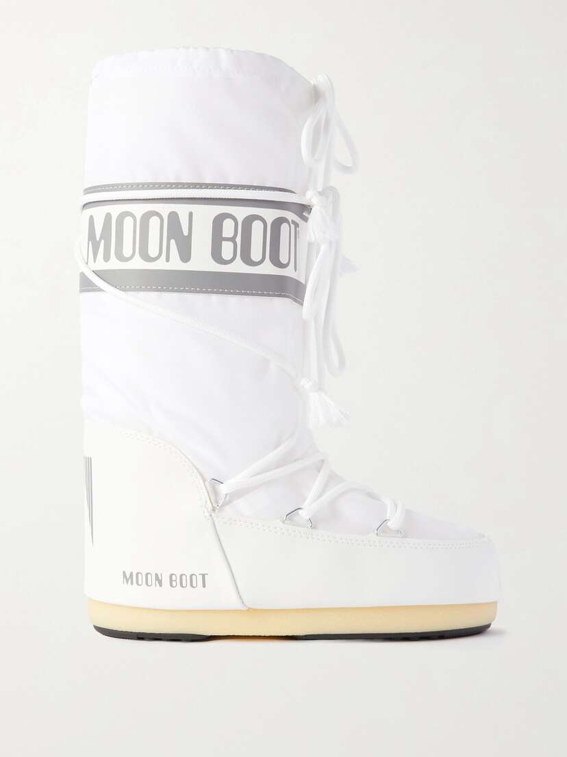 Moon Boot Icon Shell And Faux Leather Snow Boots