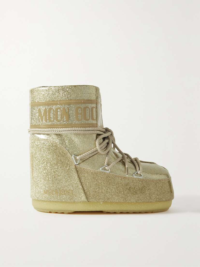 Moon Boot Icon Low Glitter Coated-shell Snow Boots