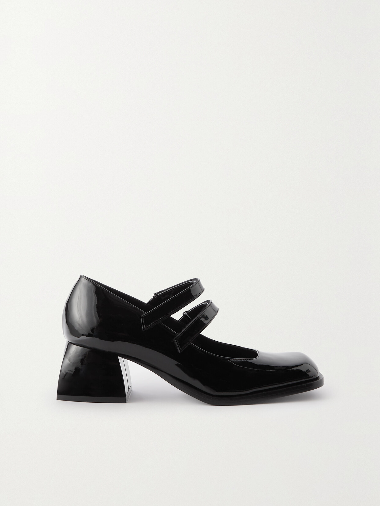 NODALETO - Bulla Bacara Patent-leather Mary Jane Pumps - Black