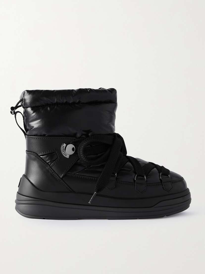 Moncler Insolux Leather-trimmed Shell Snow Boots