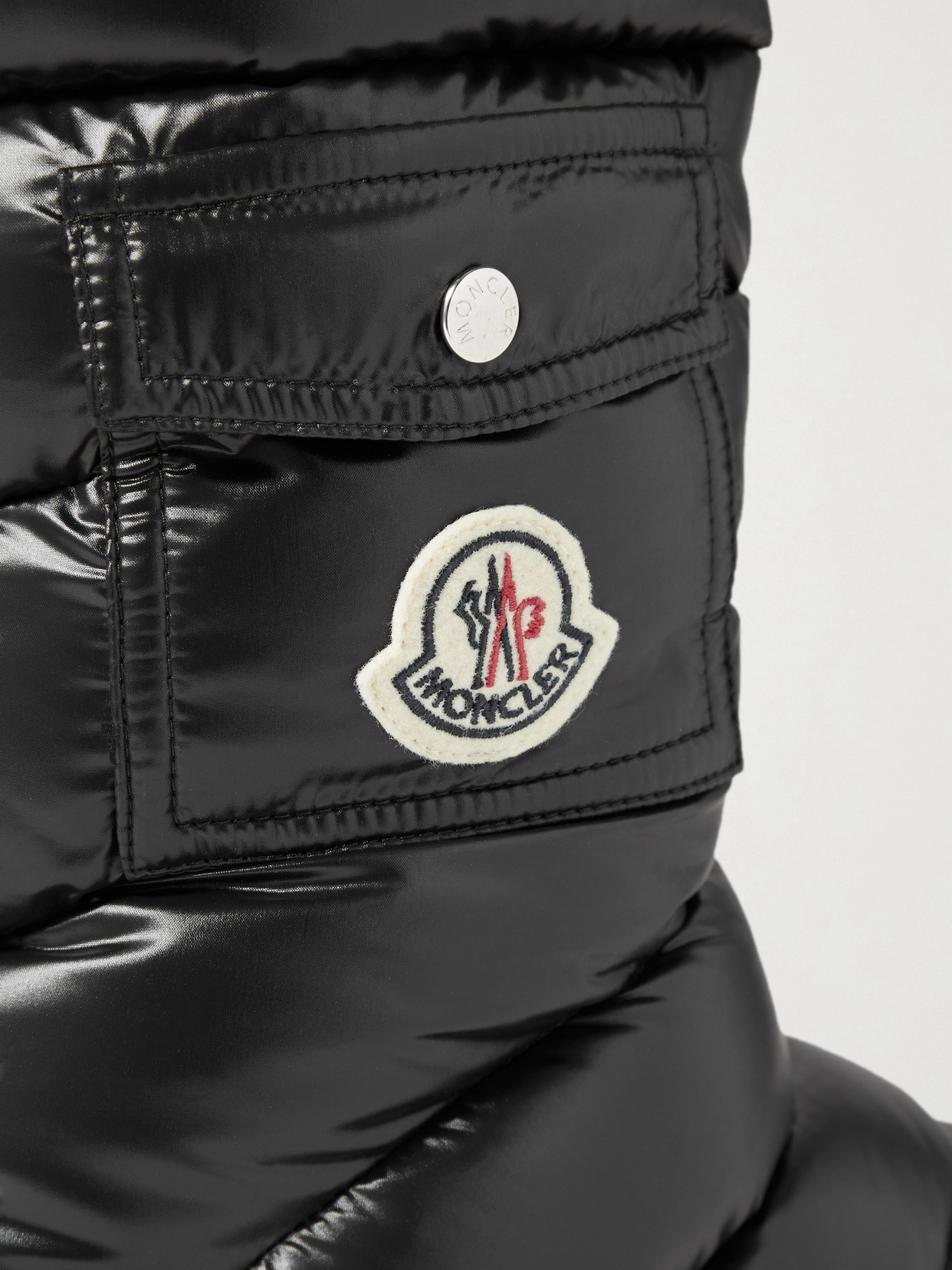 Shop Moncler Gaia Quilted Shell Boots In Black