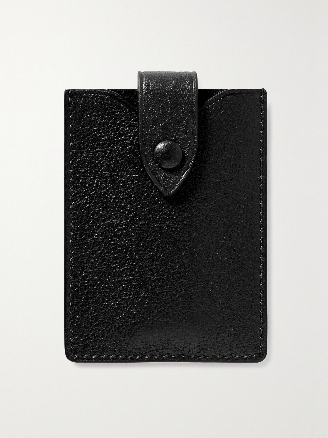 Métier - Textured-leather Cardholder - Black