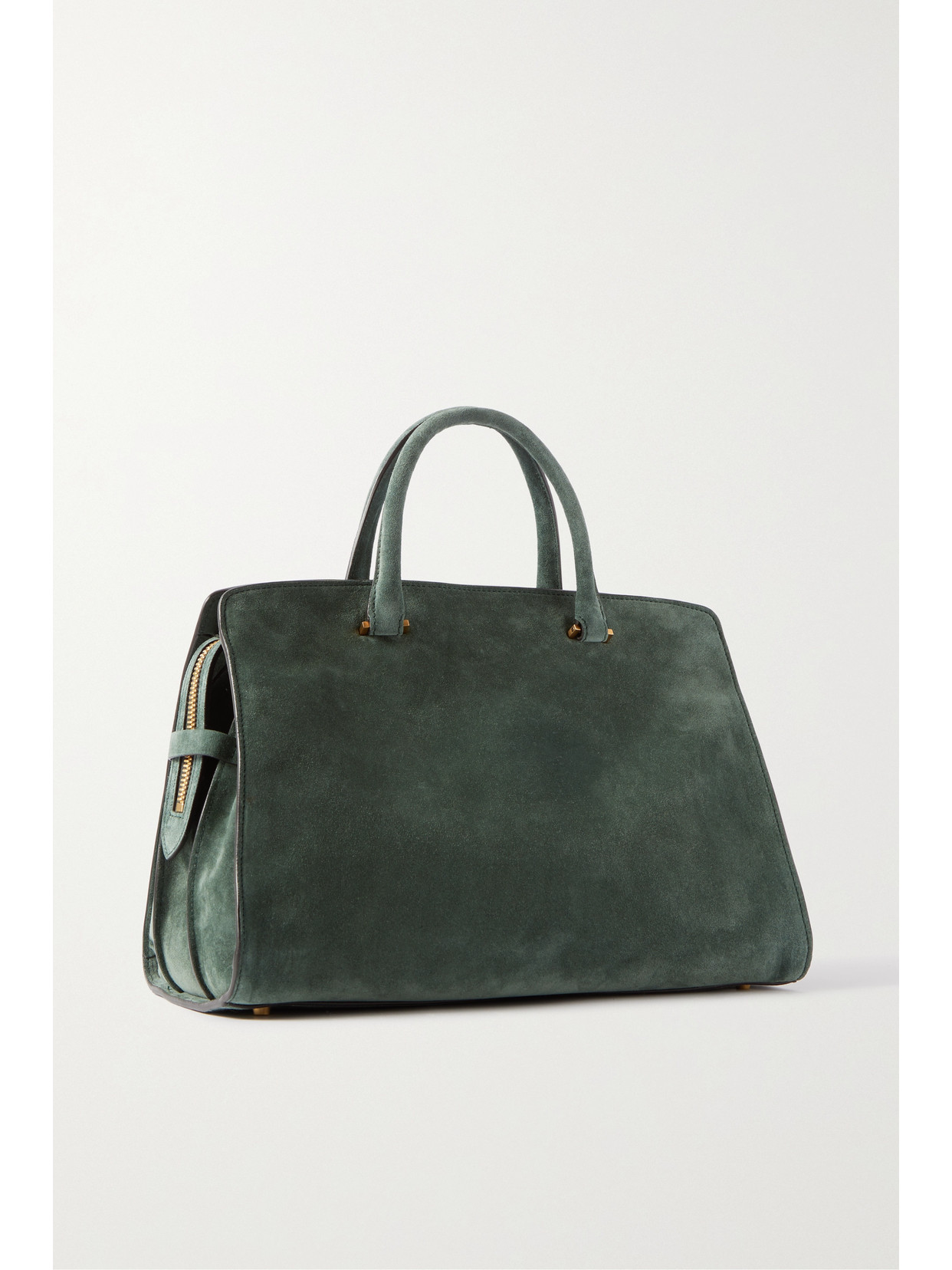 Metier Private Eye Suede Tote In Green