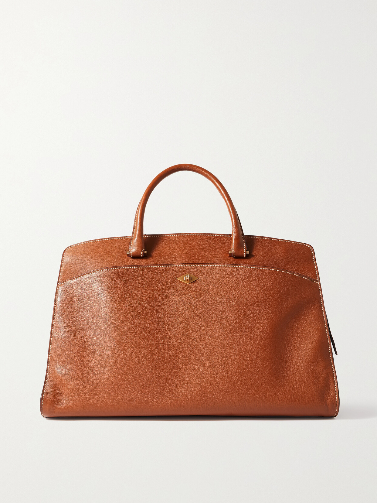 Métier - Private Eye Large Textured-leather Tote - Brown