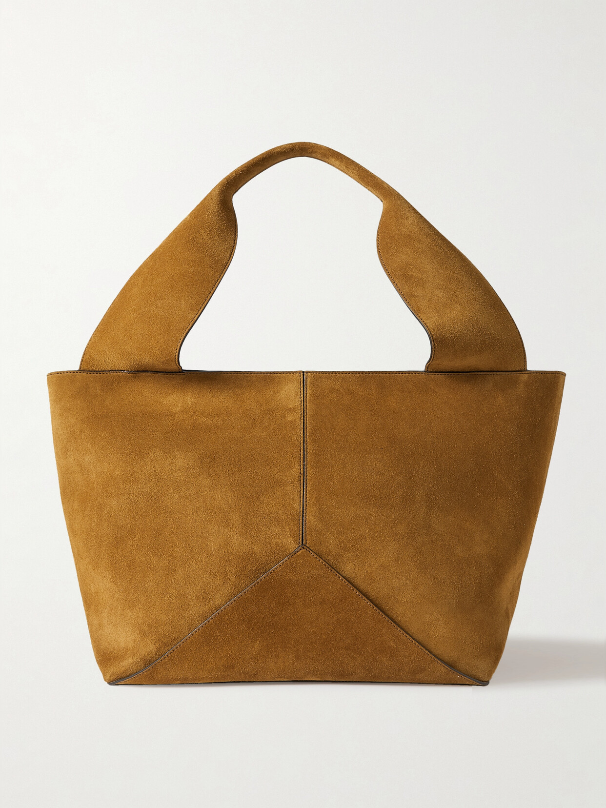 Metier Market Weekend Suede Tote In Brown