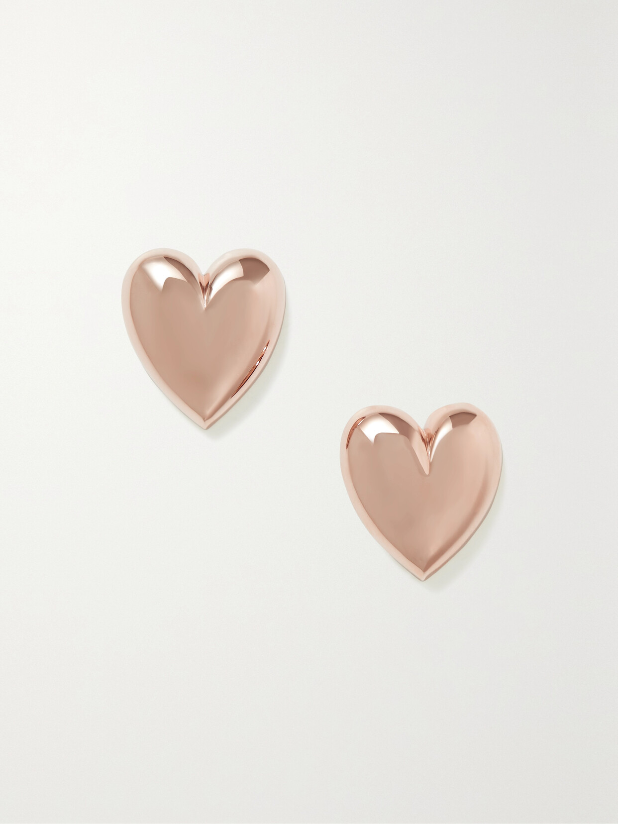 Jennifer Fisher Puffy Heart Rose Gold-plated Earrings