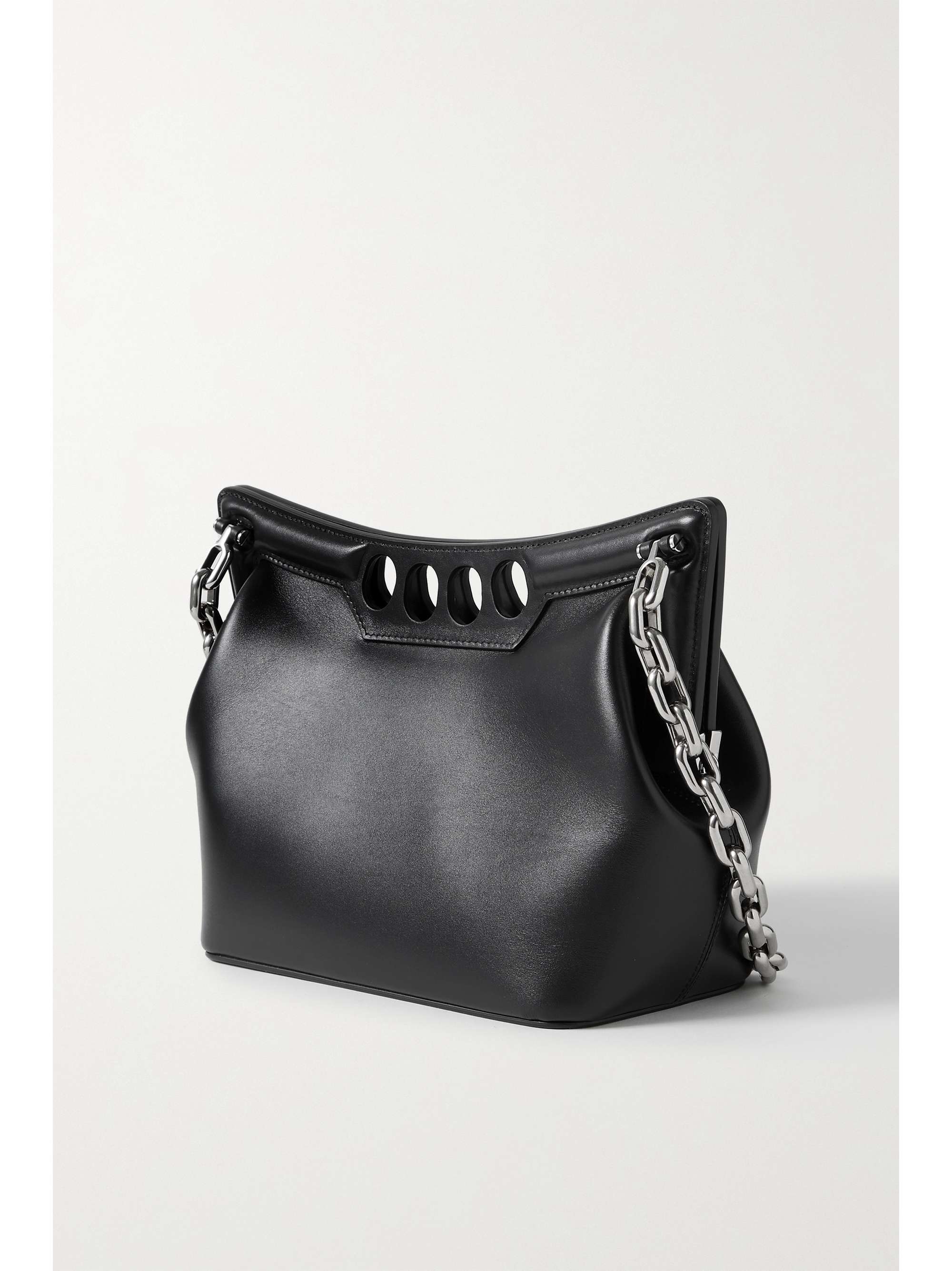 MCQUEEN The Peak cutout leather shoulder bag