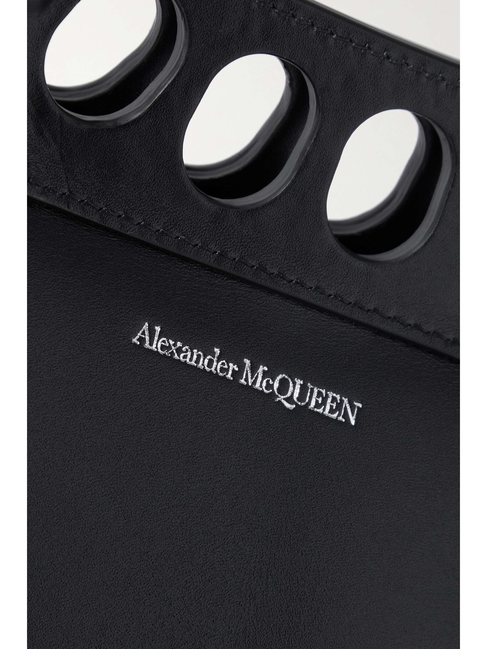 MCQUEEN The Peak cutout leather shoulder bag