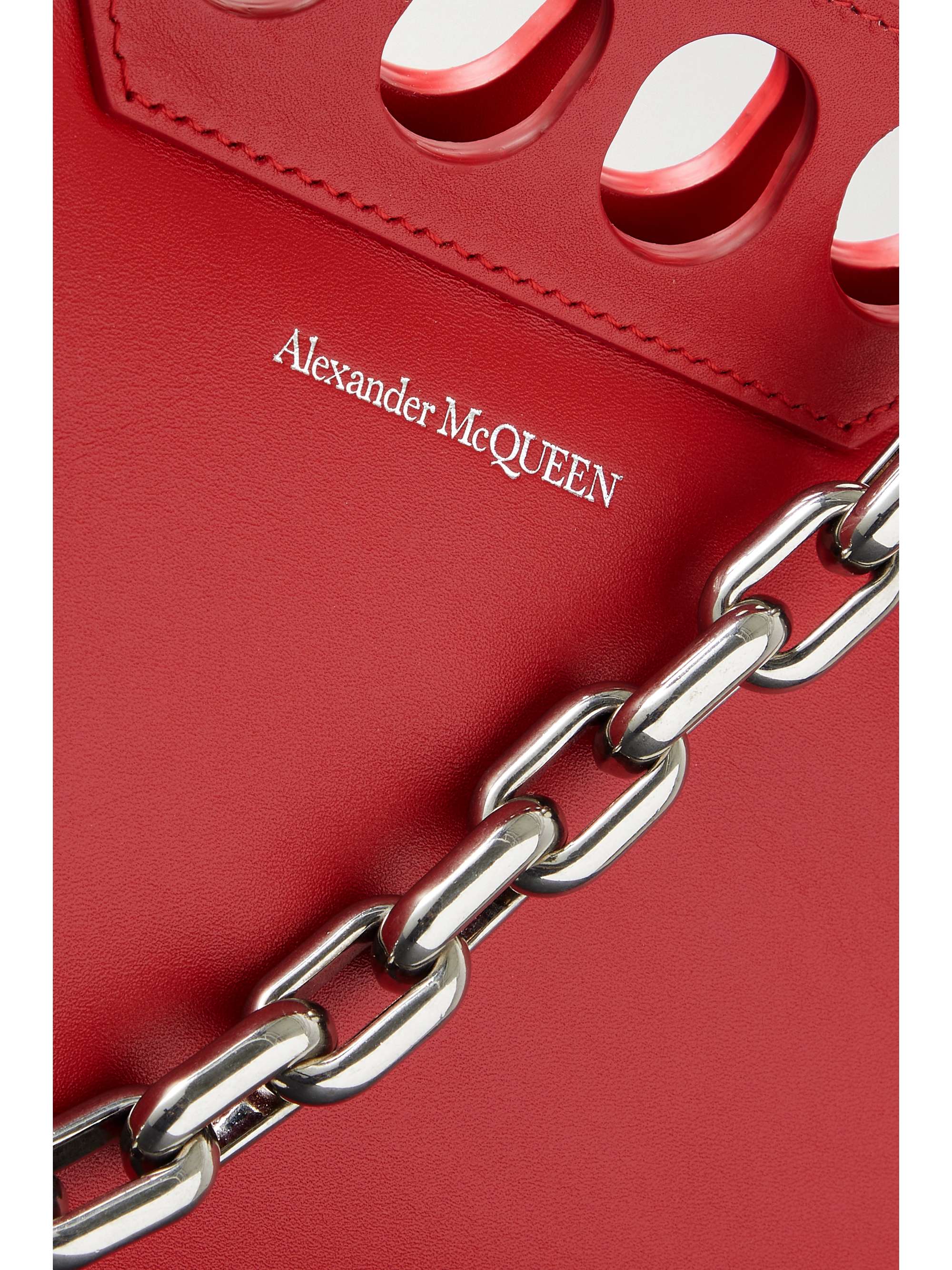 MCQUEEN The Peak cutout leather shoulder bag