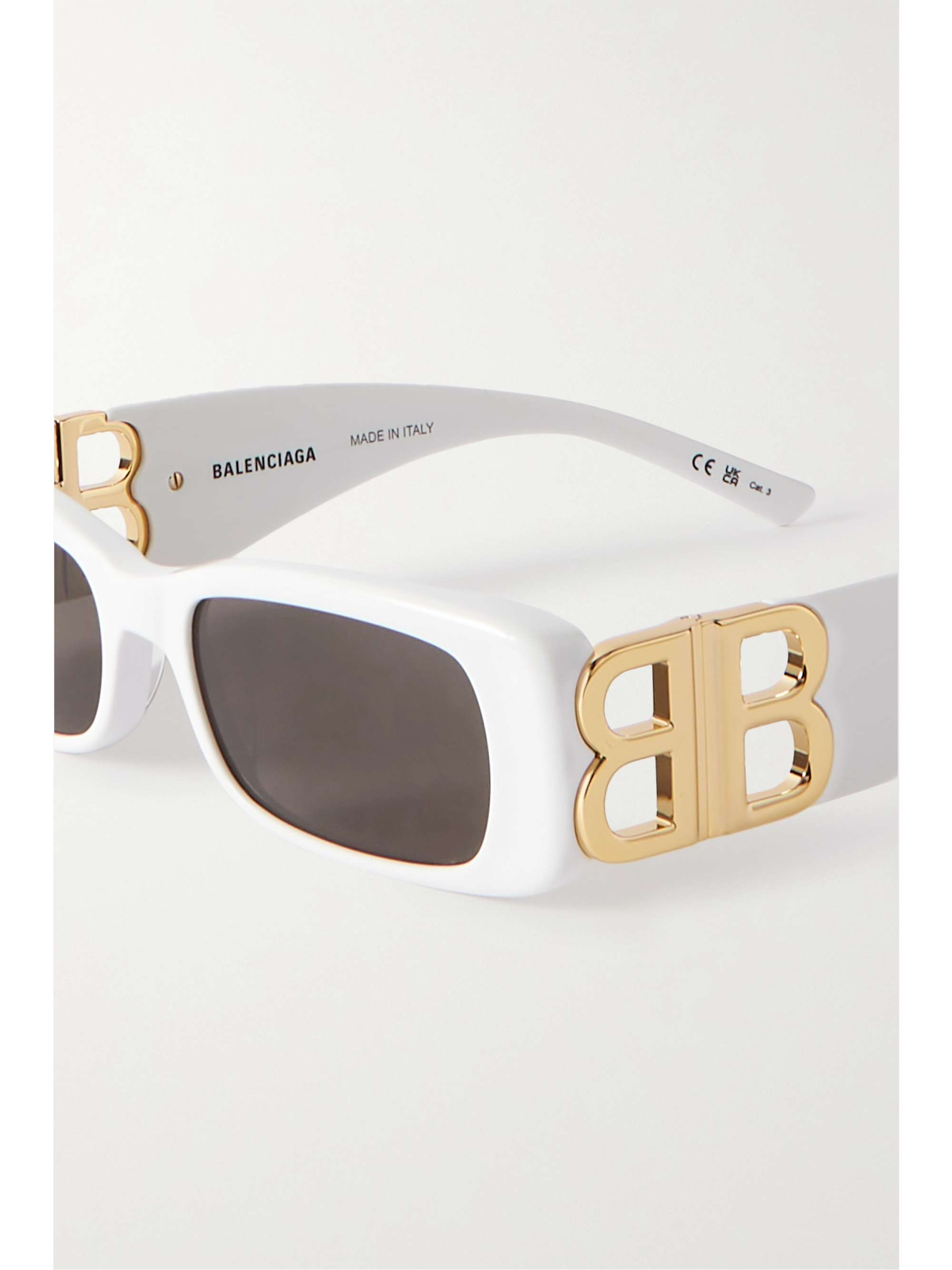 BALENCIAGA EYEWEAR Dynasty BB rectangularframe acetate sunglasses