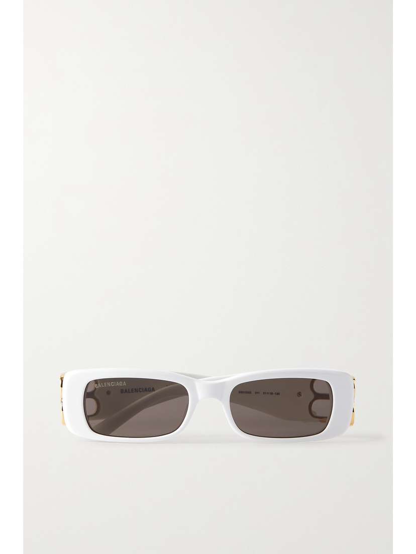 Balenciaga Eyewear Dynasty Bb Rectangular-frame Acetate Sunglasses