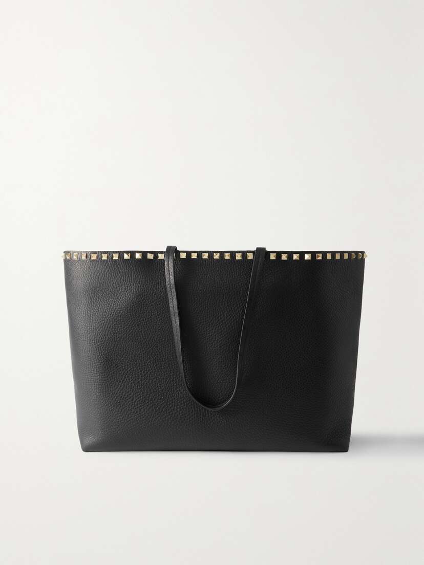 Valentino Garavani Rockstud Textured-leather Tote
