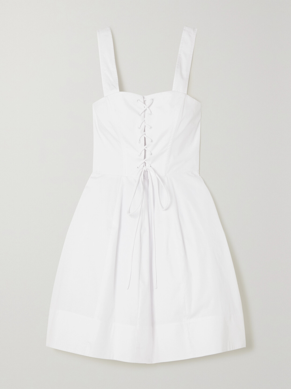 Staud Mini Sutton Dress In White