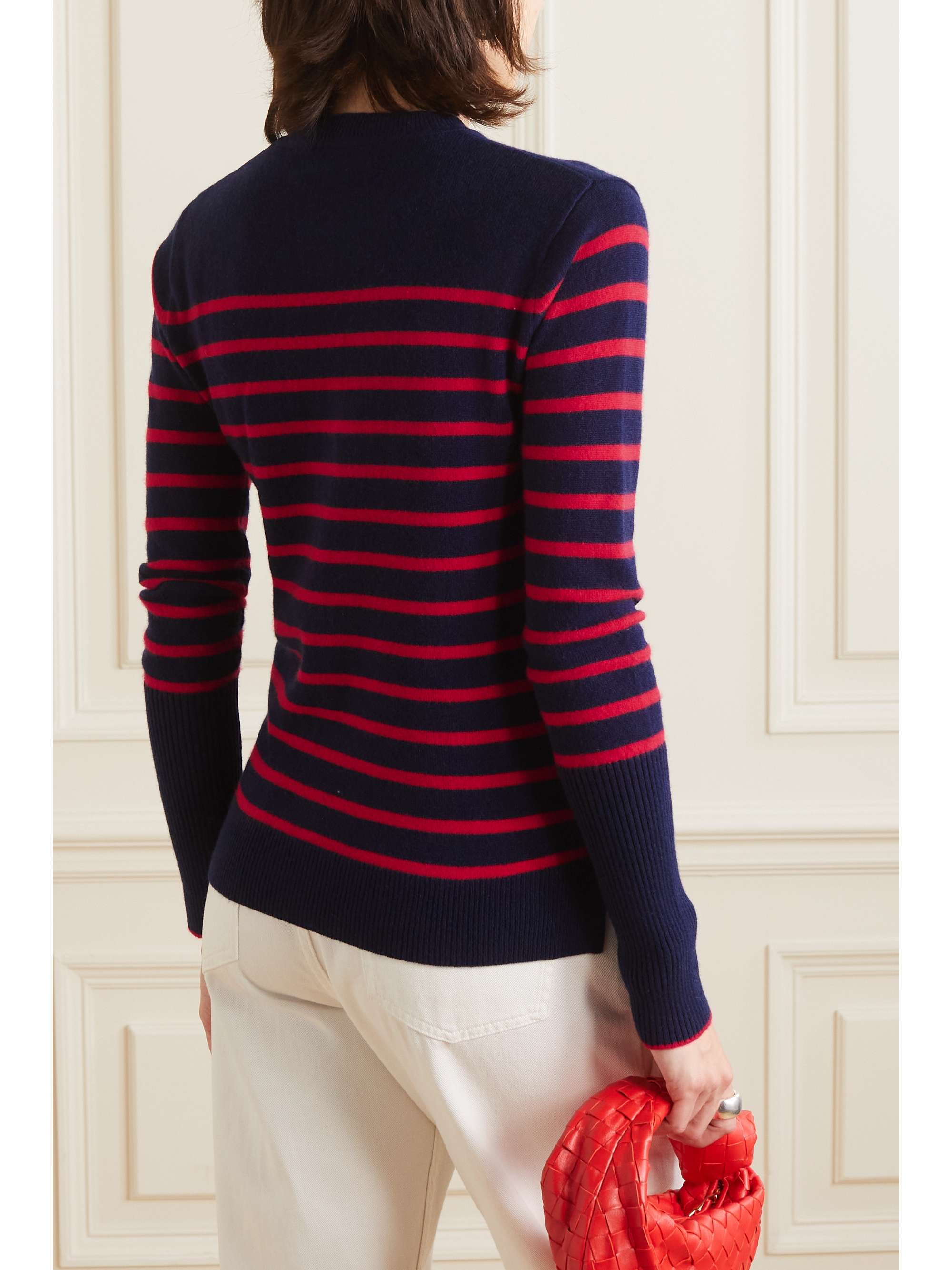 LA LIGNE AAA Lean Lines striped cashmere sweater
