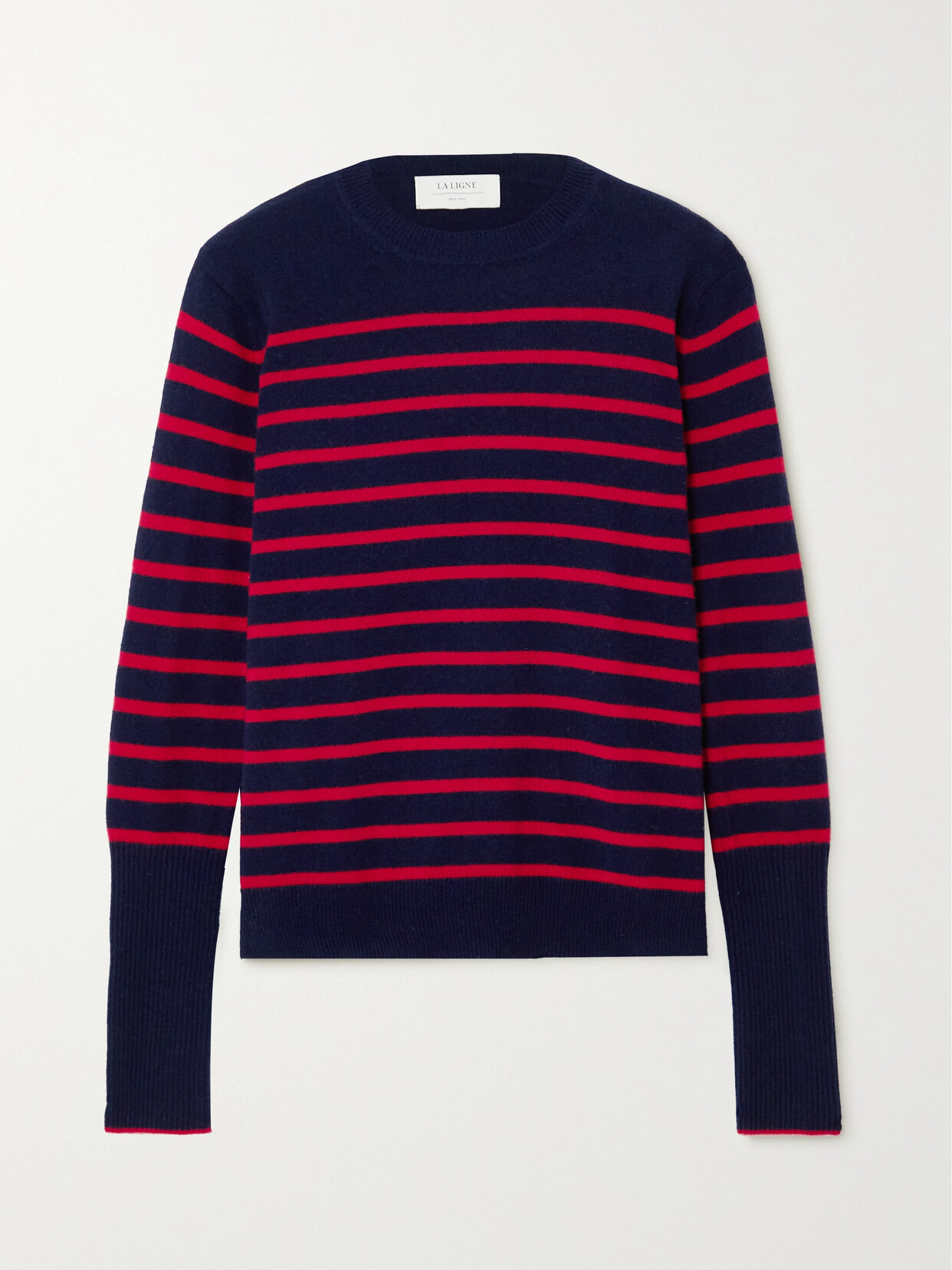 La Ligne - Striped Cashmere Sweater - Blue