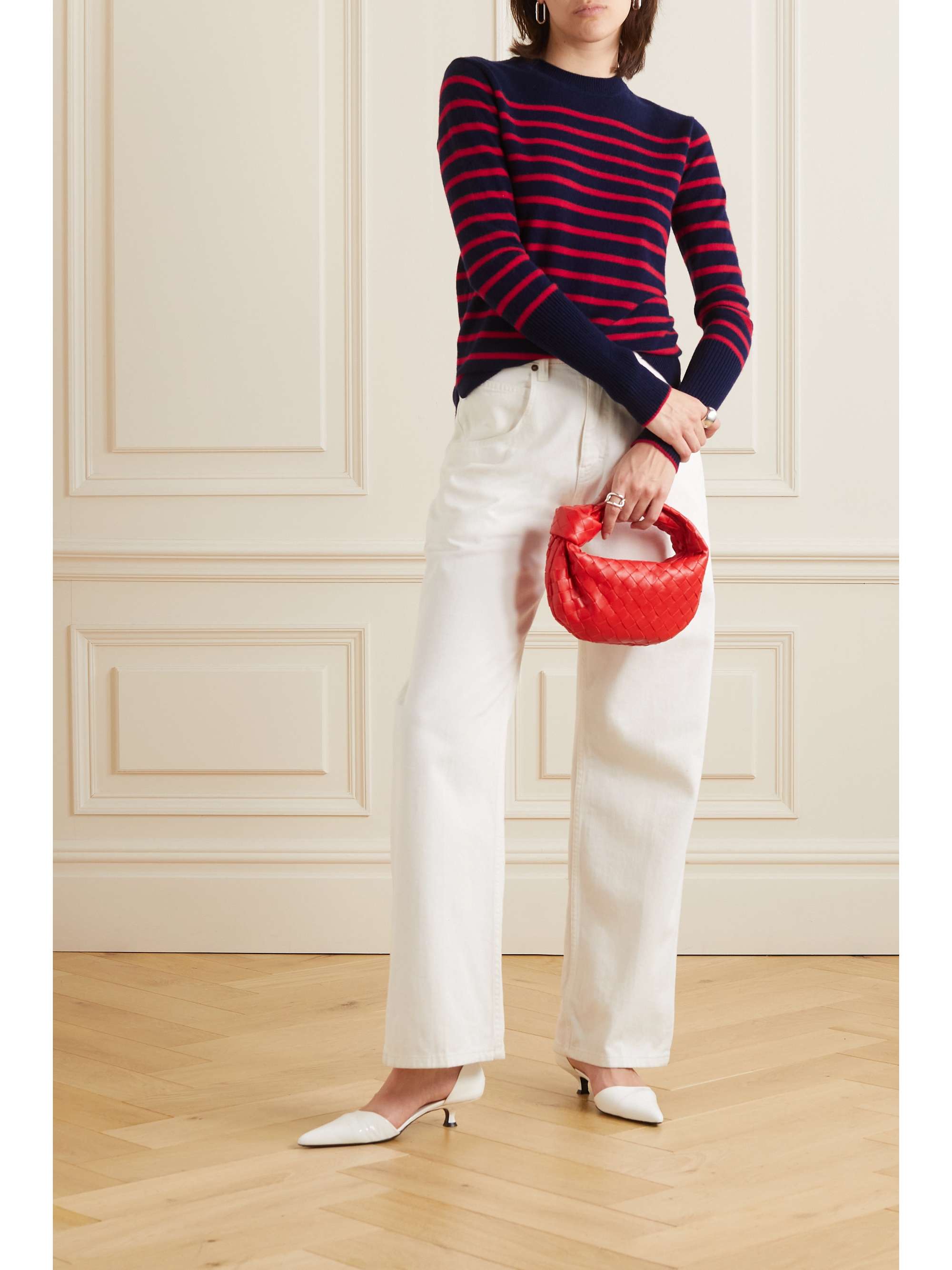 LA LIGNE AAA Lean Lines striped cashmere sweater