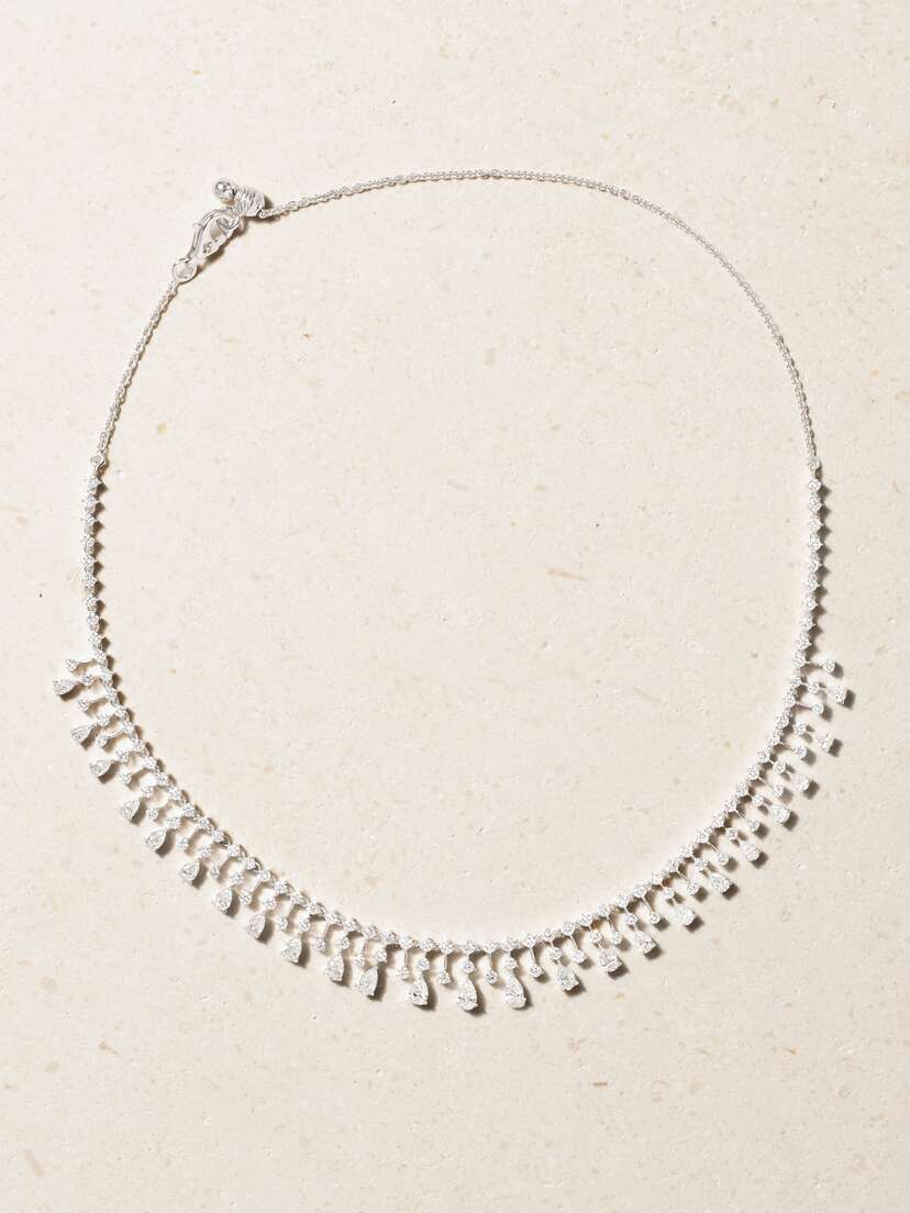 Kamyen The Classic 18-karat White Gold Diamond Choker