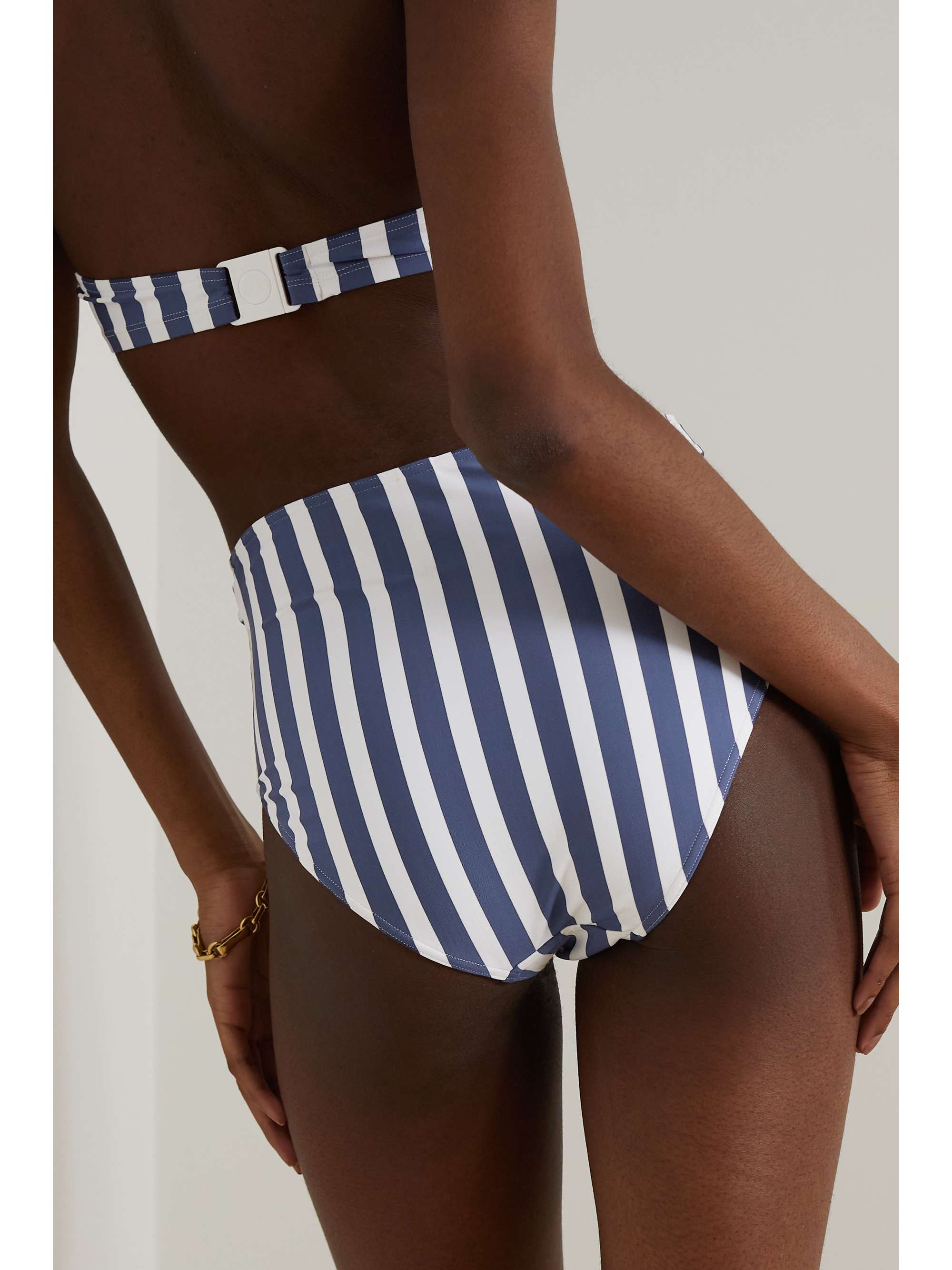 ERES Samba Encanta eyelet-embellished striped bikini briefs