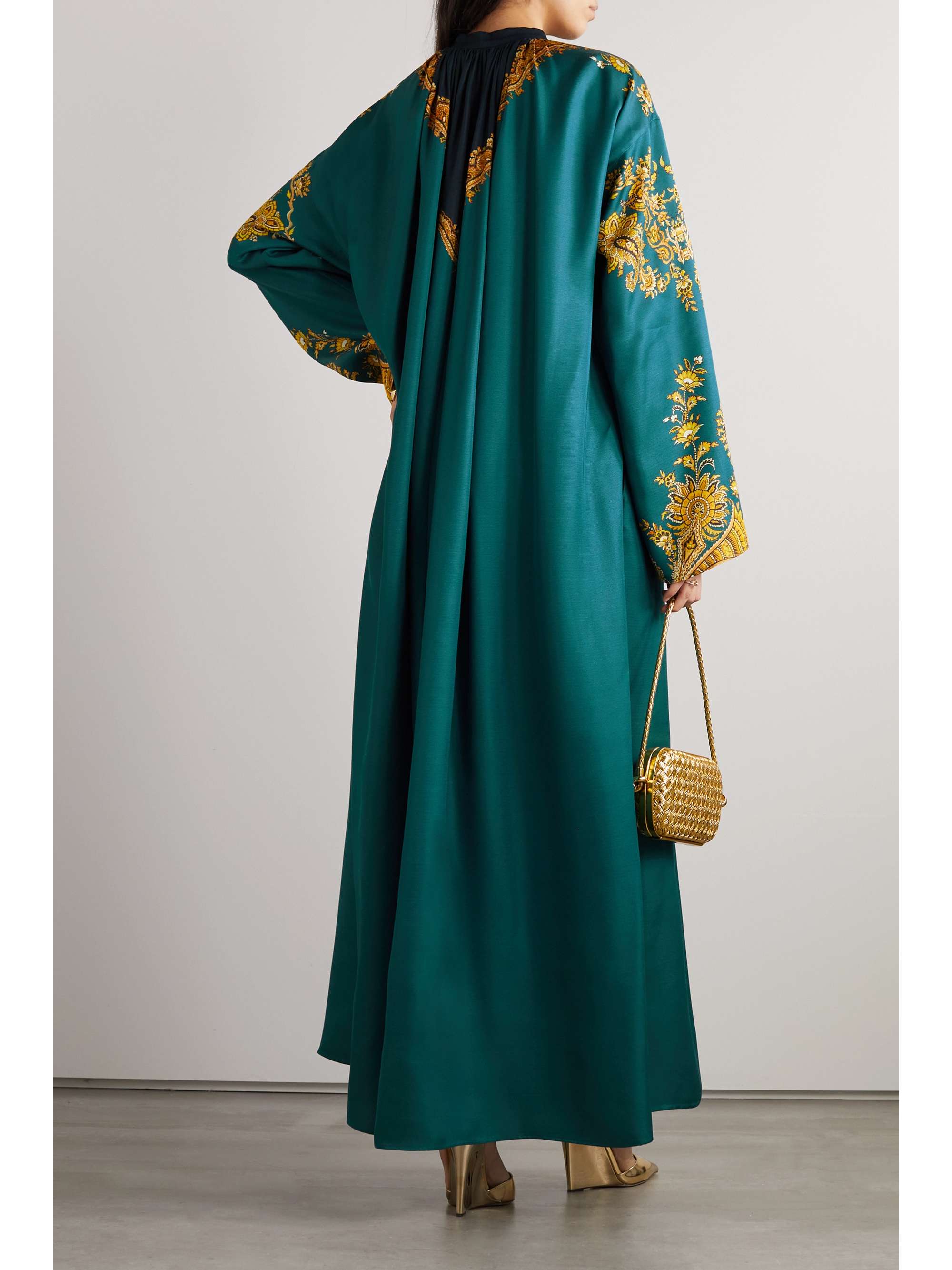 ETRO Paisley-print silk-satin kaftan