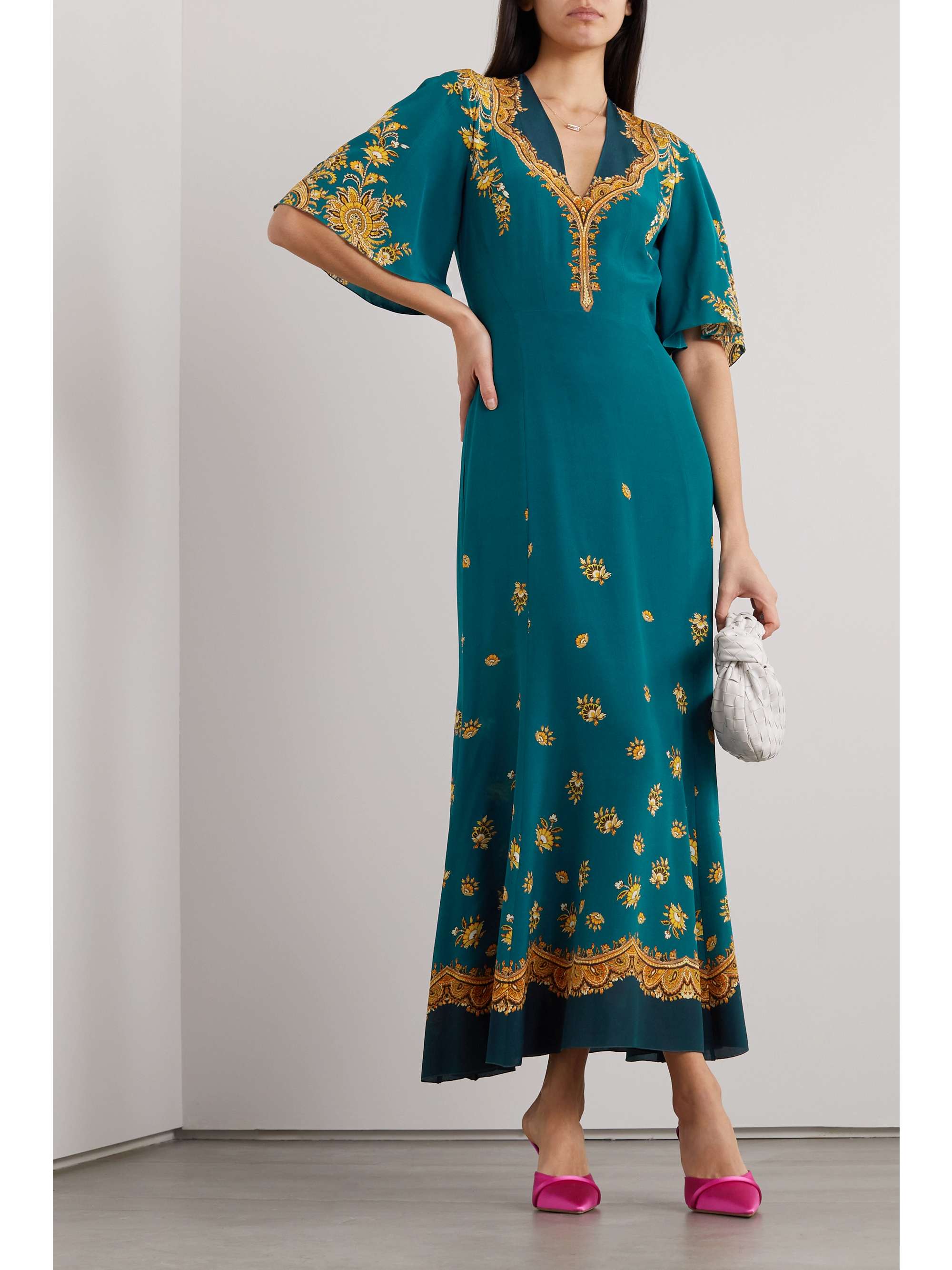 ETRO Paisley-print silk crepe de chine maxi dress