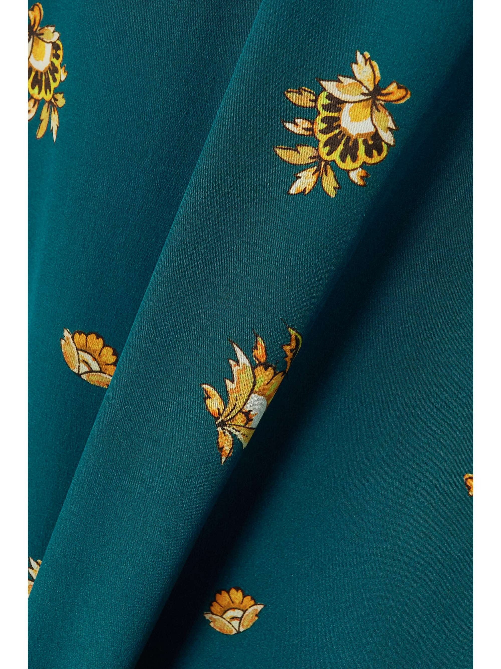 ETRO Ruffled paisley-print silk crepe de chine maxi skirt