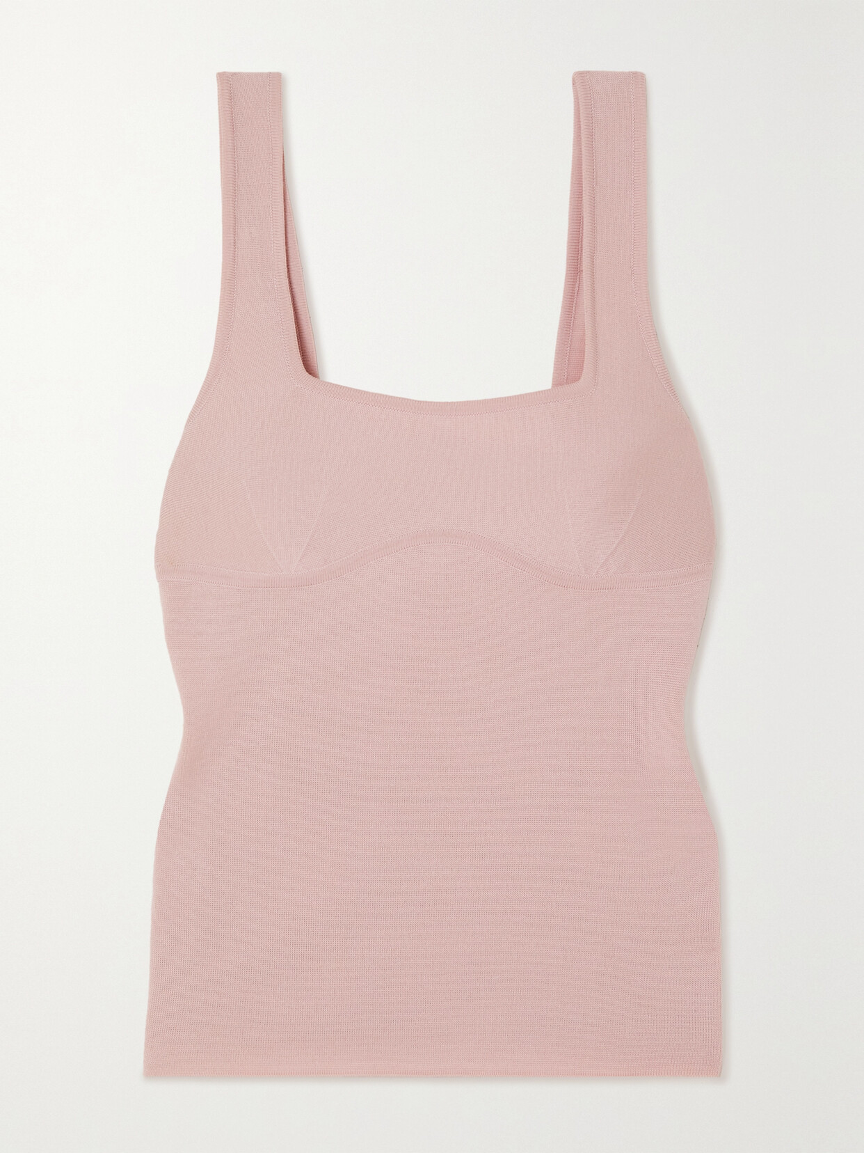 Gabriela Hearst Zayid Wool And Silk-blend Tank In Pink