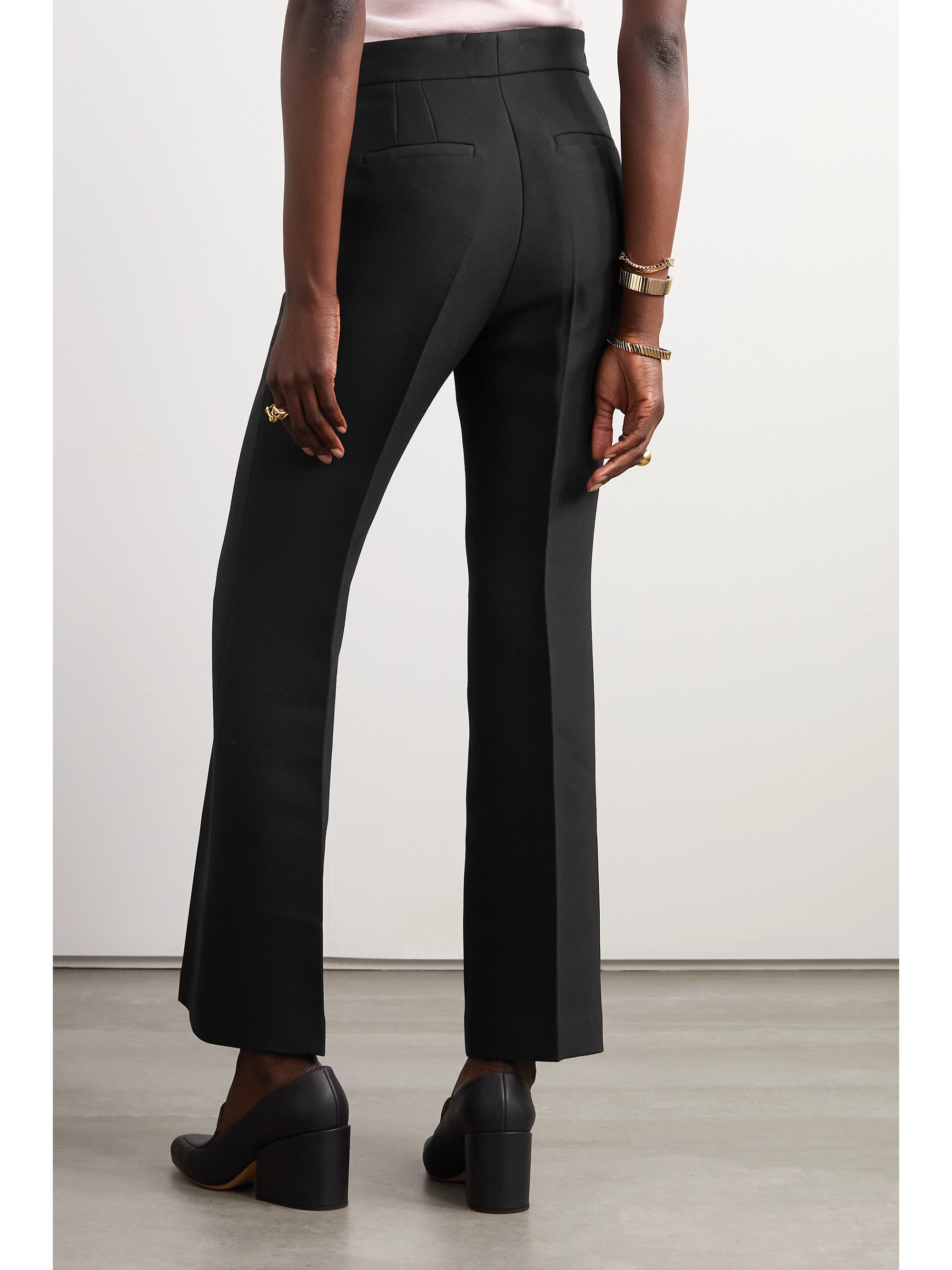 Gabriela Hearst Gabriel wool and silk-blend flared pants thumbnail