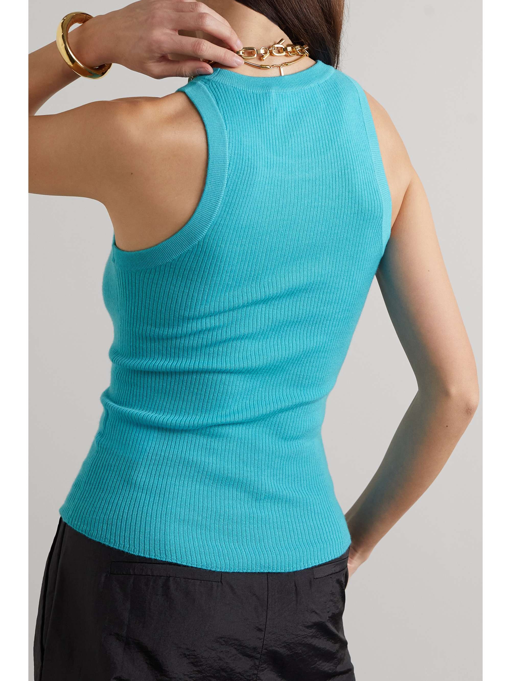 LISA YANG Addison ribbed cashmere tank