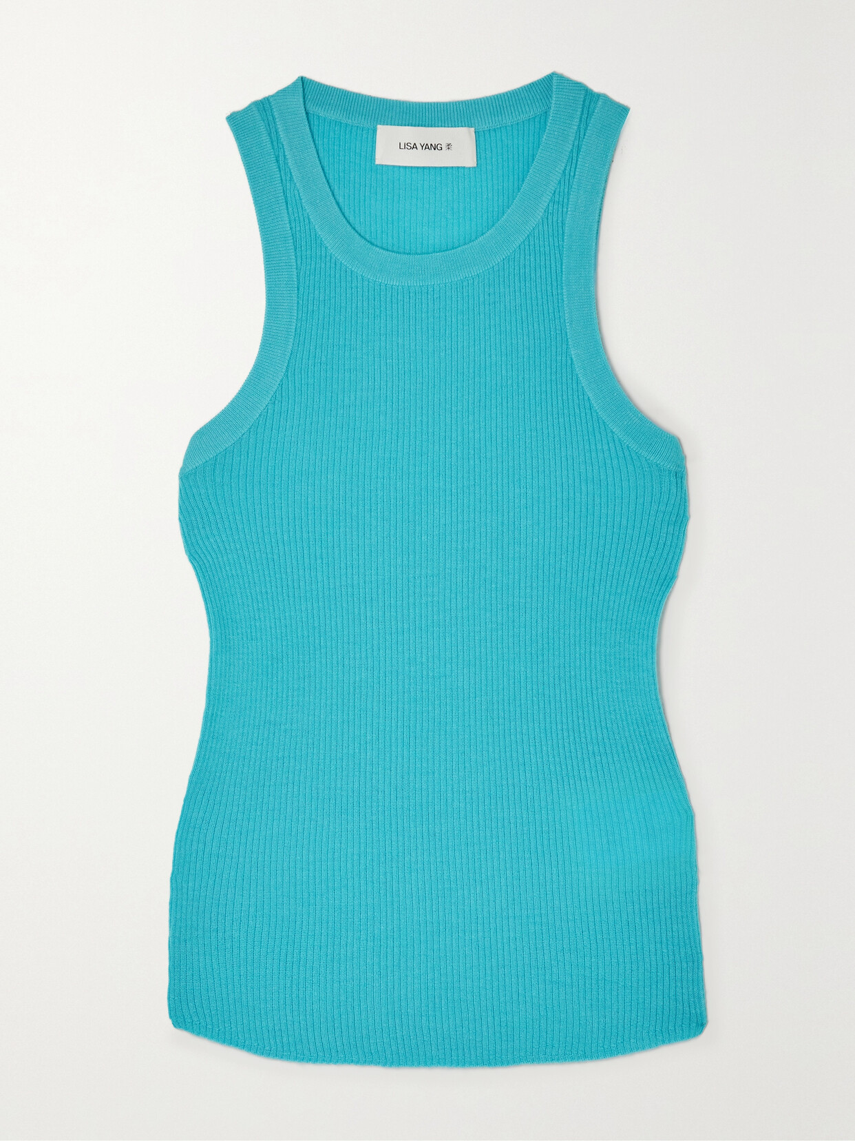 Lisa Yang - Addison Ribbed Cashmere Tank - Blue