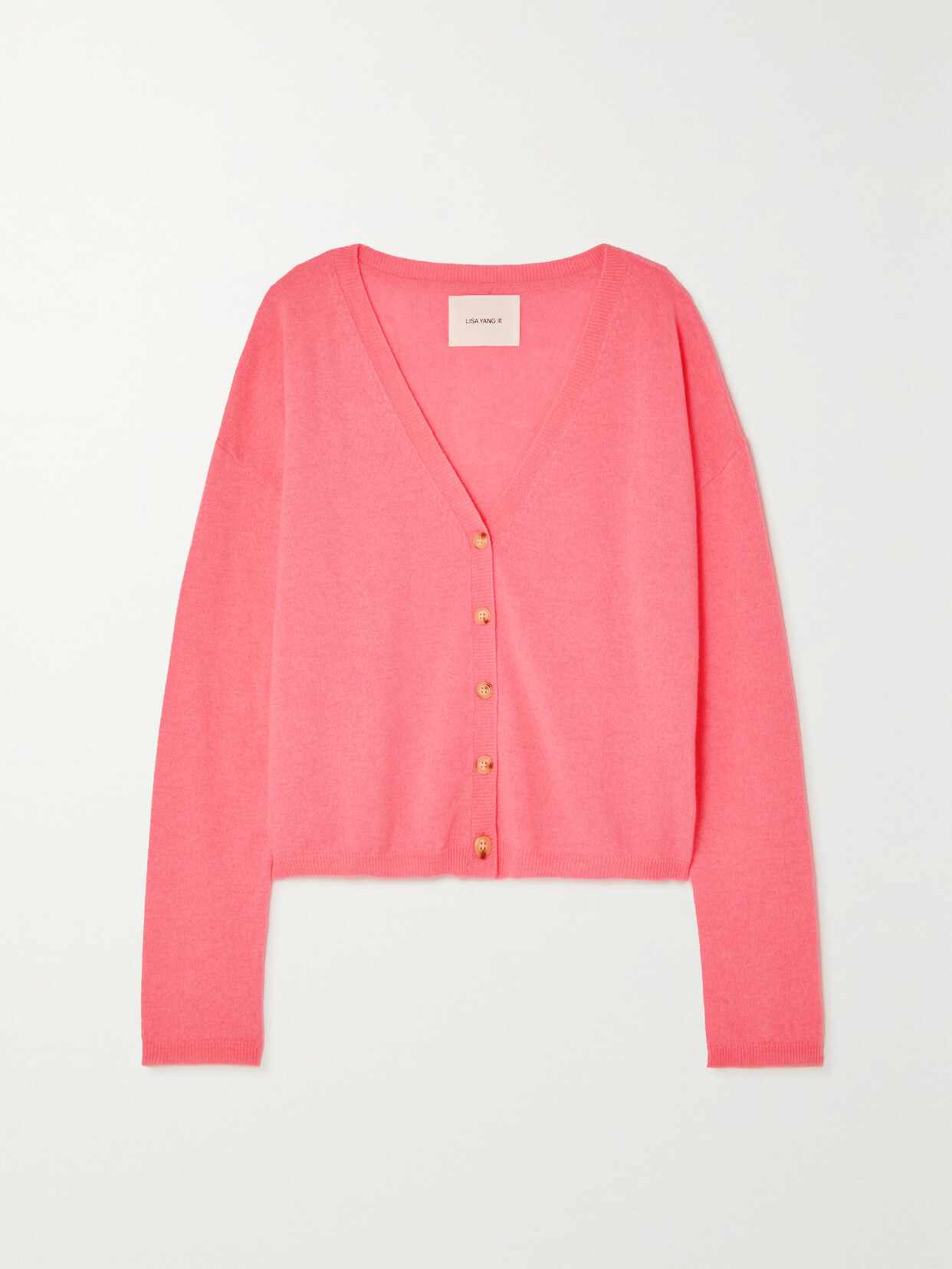 LISA YANG Abby Cashmere Cardigan - Pink