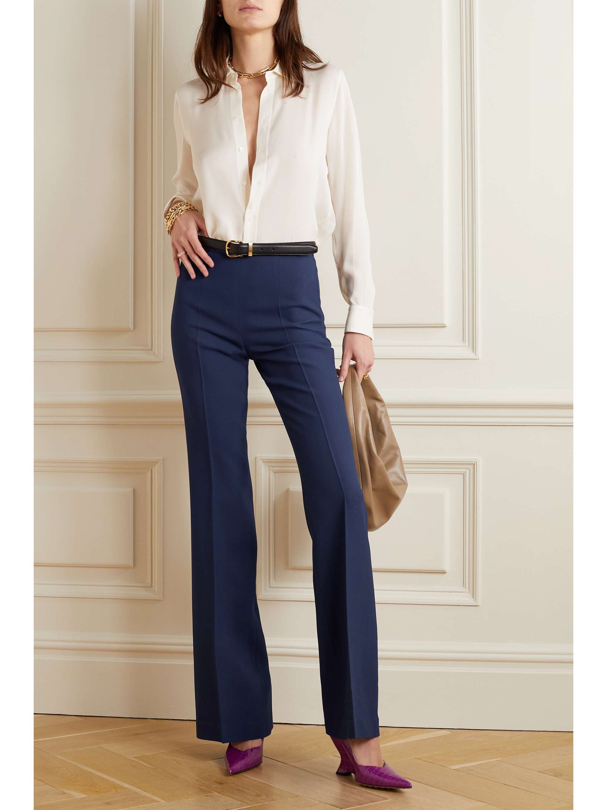 MICHAEL KORS COLLECTION Brooke crepe wide-leg pants | NET-A-PORTER