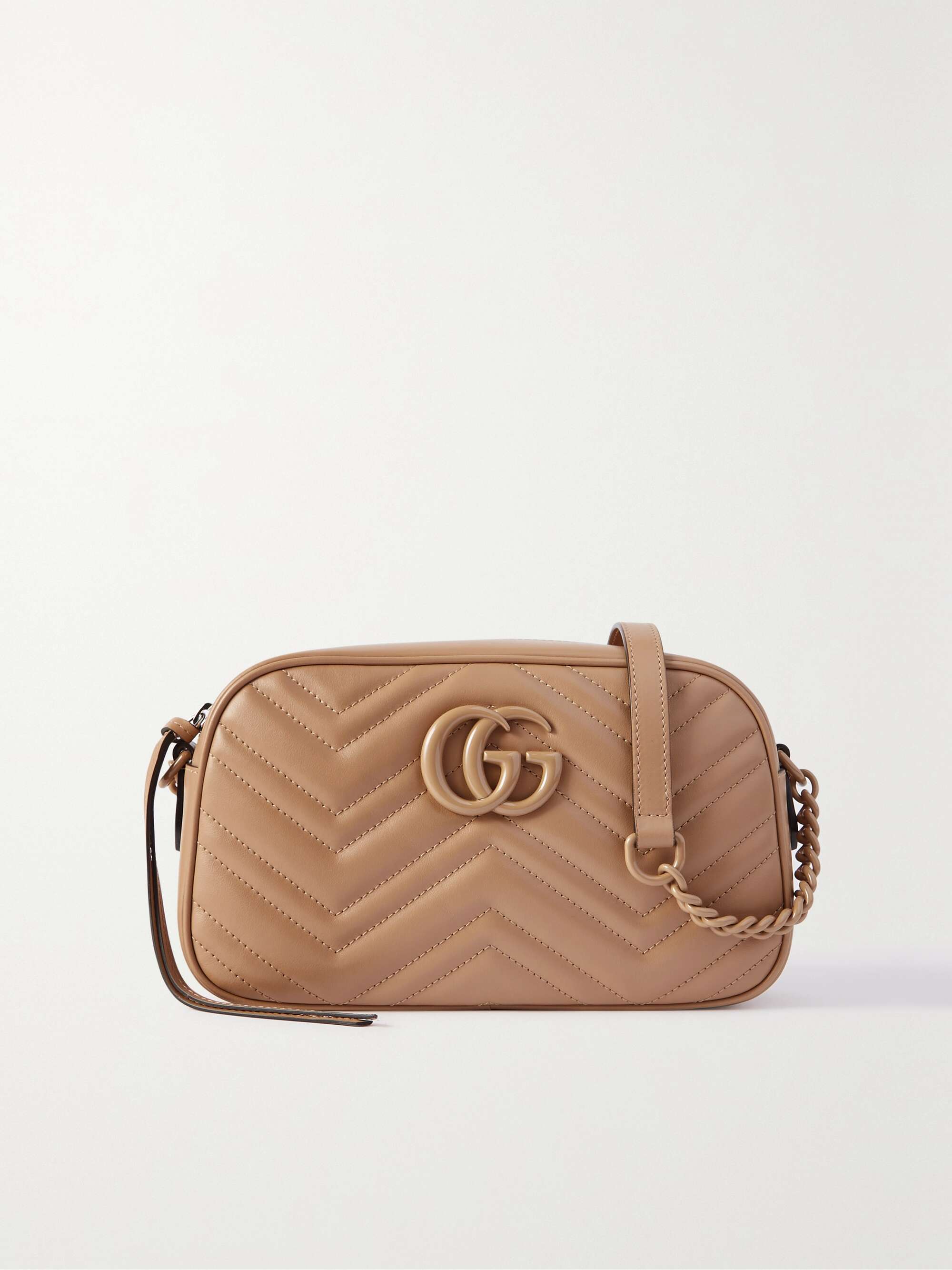 GG Marmont Mini Crossbody Bag in Beige - Gucci