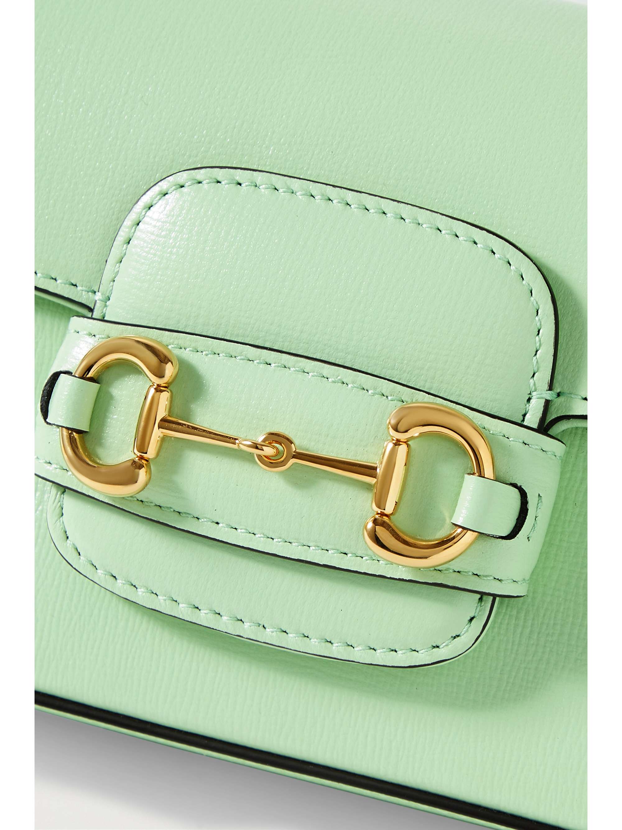 GUCCI Horsebit 1955 embellished leather shoulder bag NETAPORTER