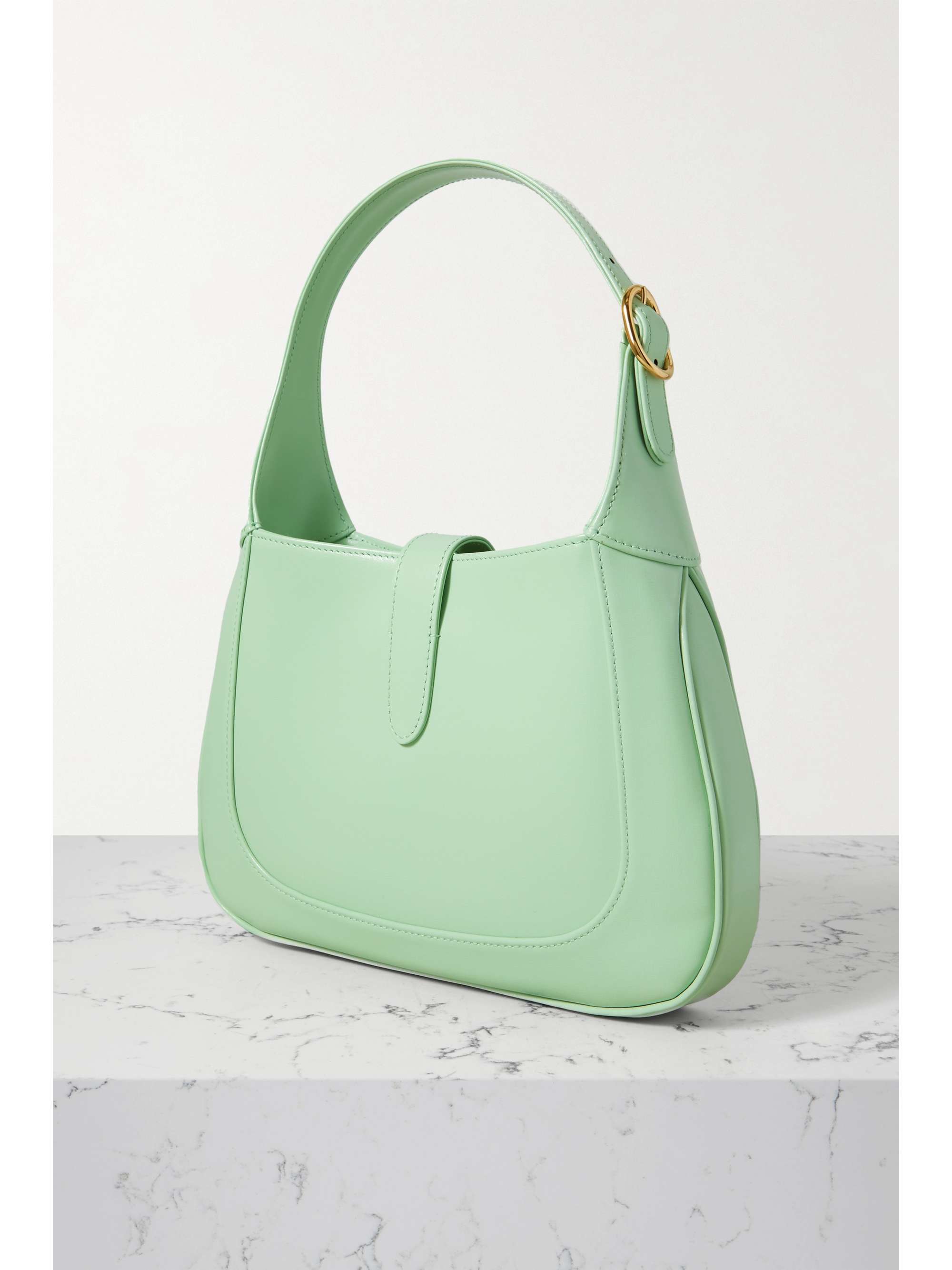 Jackie 1961 small shoulder bag in light green leather