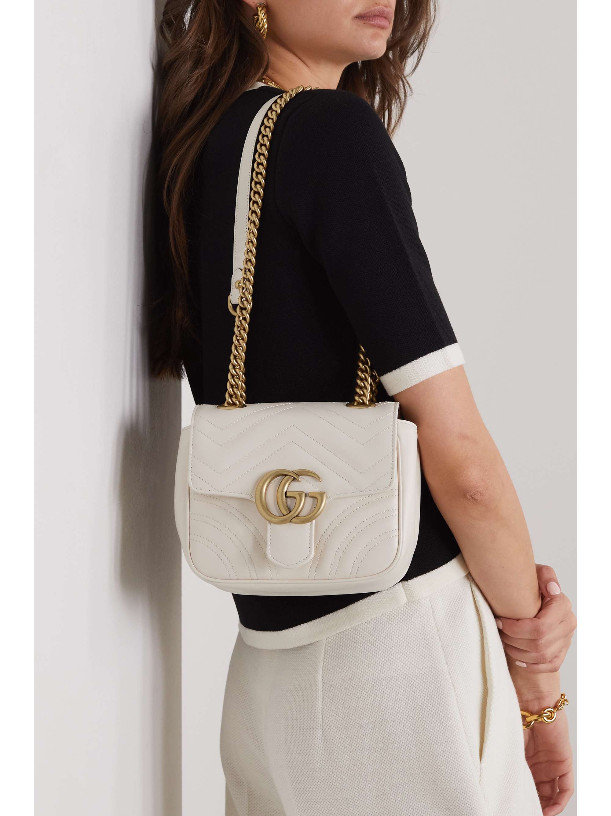 GUCCI GG Marmont matelassé leather shoulder bag | NET-A-PORTER