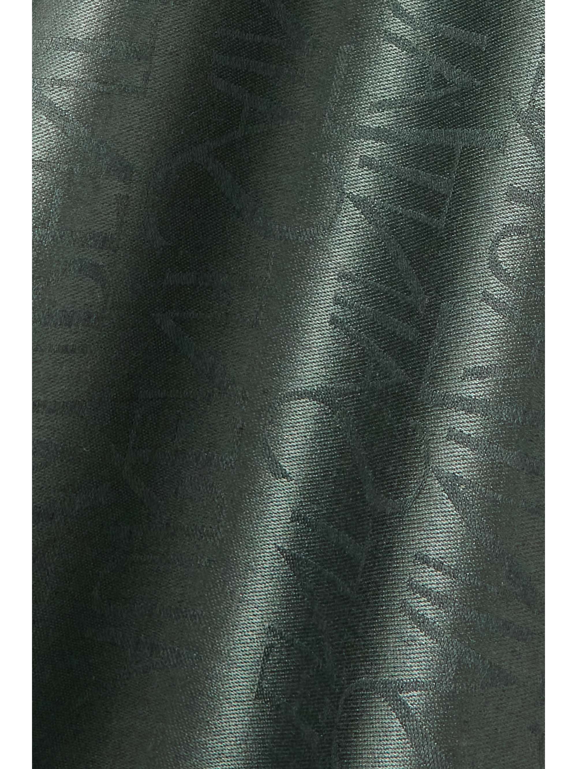 SAINT LAURENT Tuch aus Jacquard aus einer Seiden-Wollmischung mit Fransen