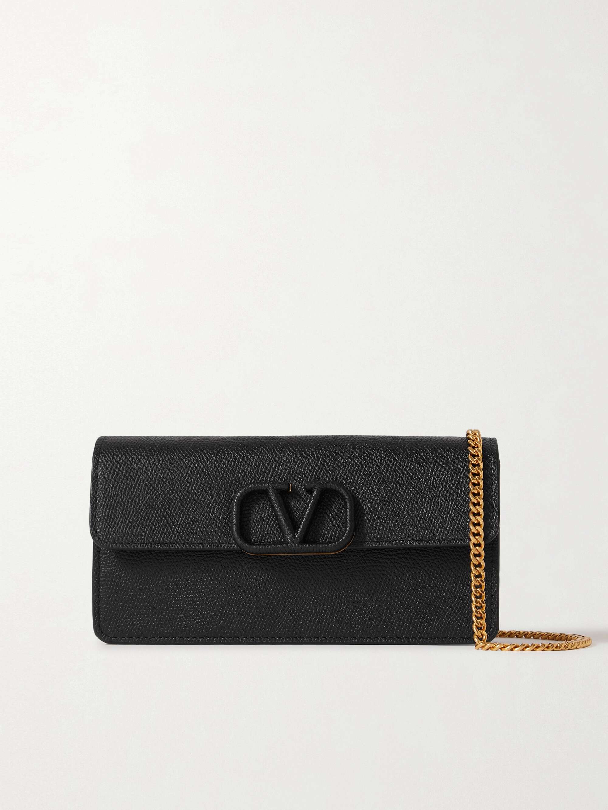 VALENTINO GARAVANI VLOGO textured-leather wallet