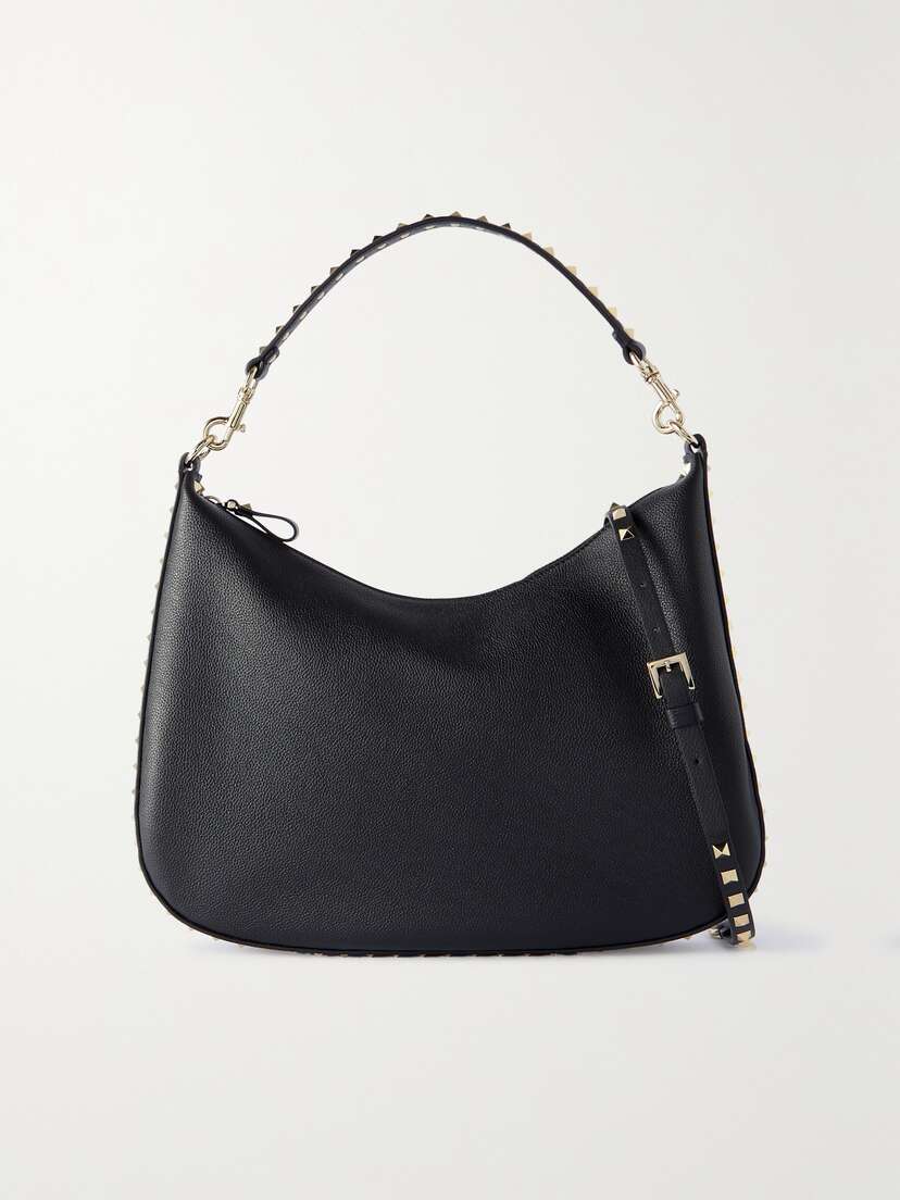 Valentino Garavani Rockstud Medium Textured-leather Shoulder Bag