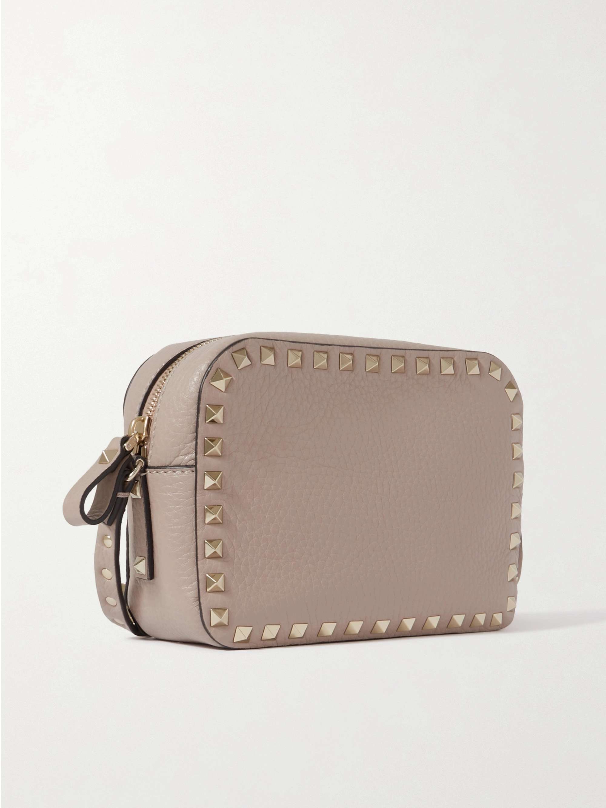 VALENTINO GARAVANI Rockstud small texturedleather shoulder bag NETA