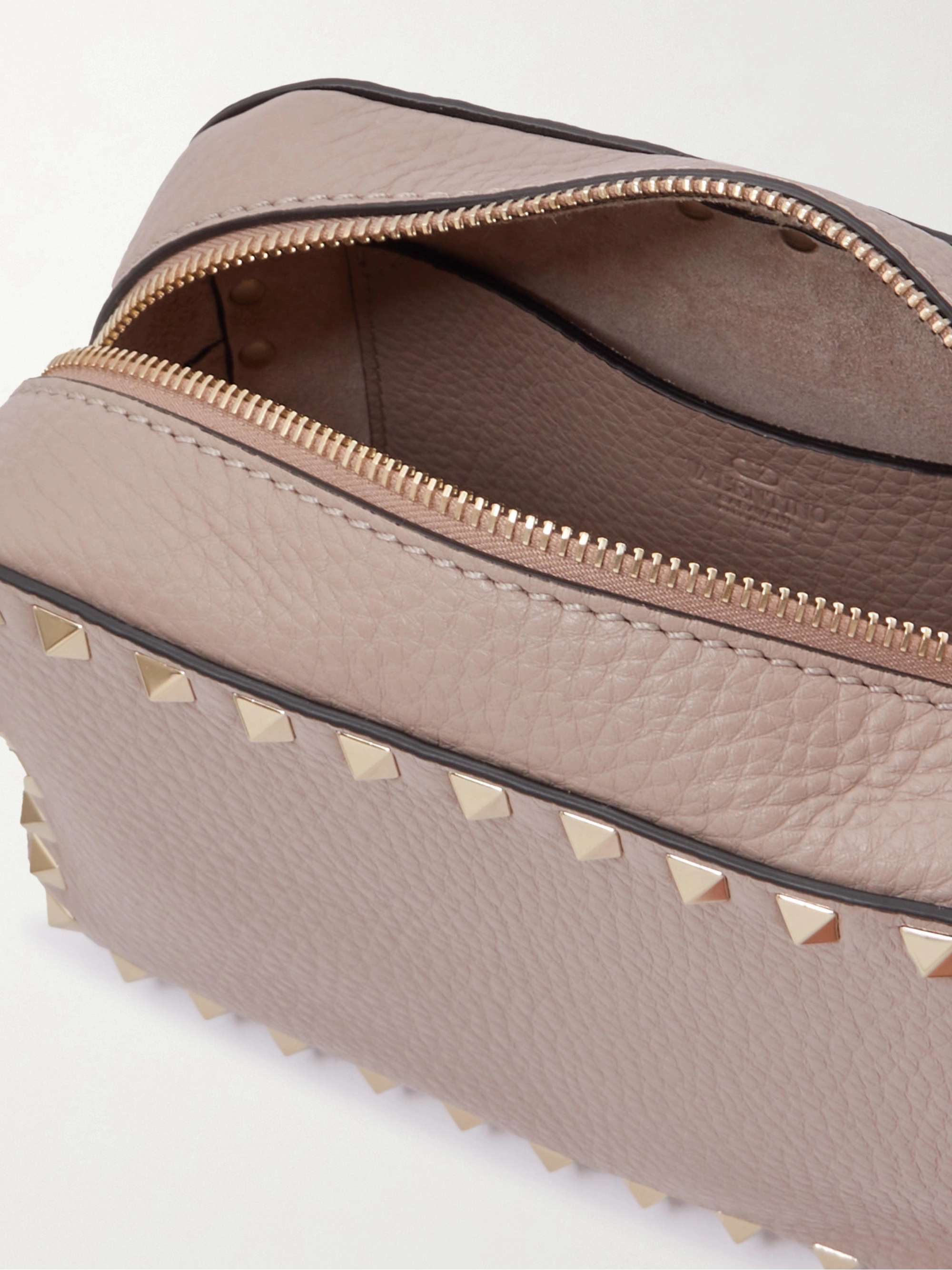 VALENTINO GARAVANI Rockstud small texturedleather shoulder bag NETAPORTER