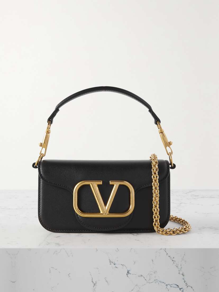 Valentino Garavani Locò Small Leather Shoulder Bag