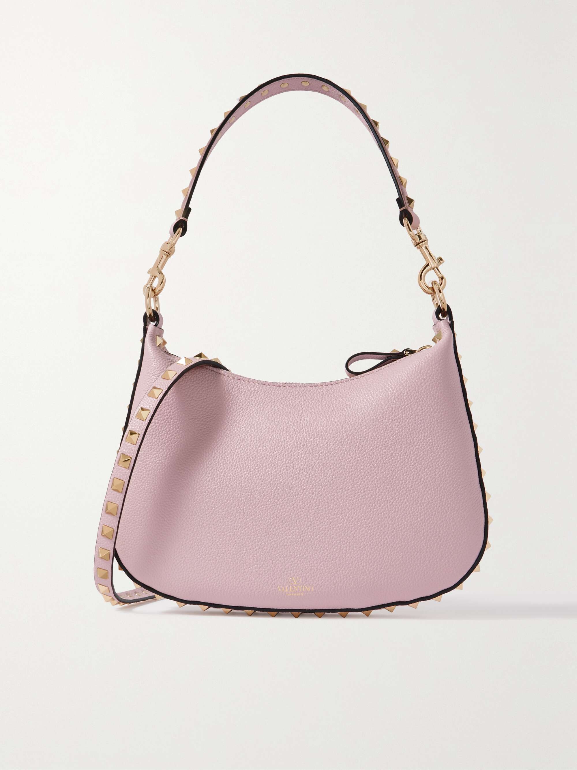 Shop Valentino Garavani Rockstud Small Leather Shoulder Bag