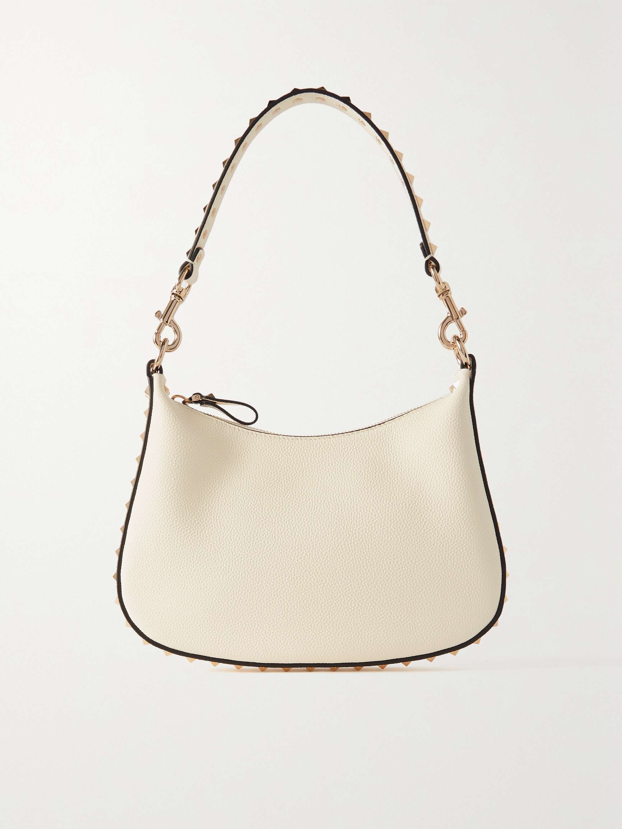 VALENTINO GARAVANI Rockstud small texturedleather shoulder bag NETA