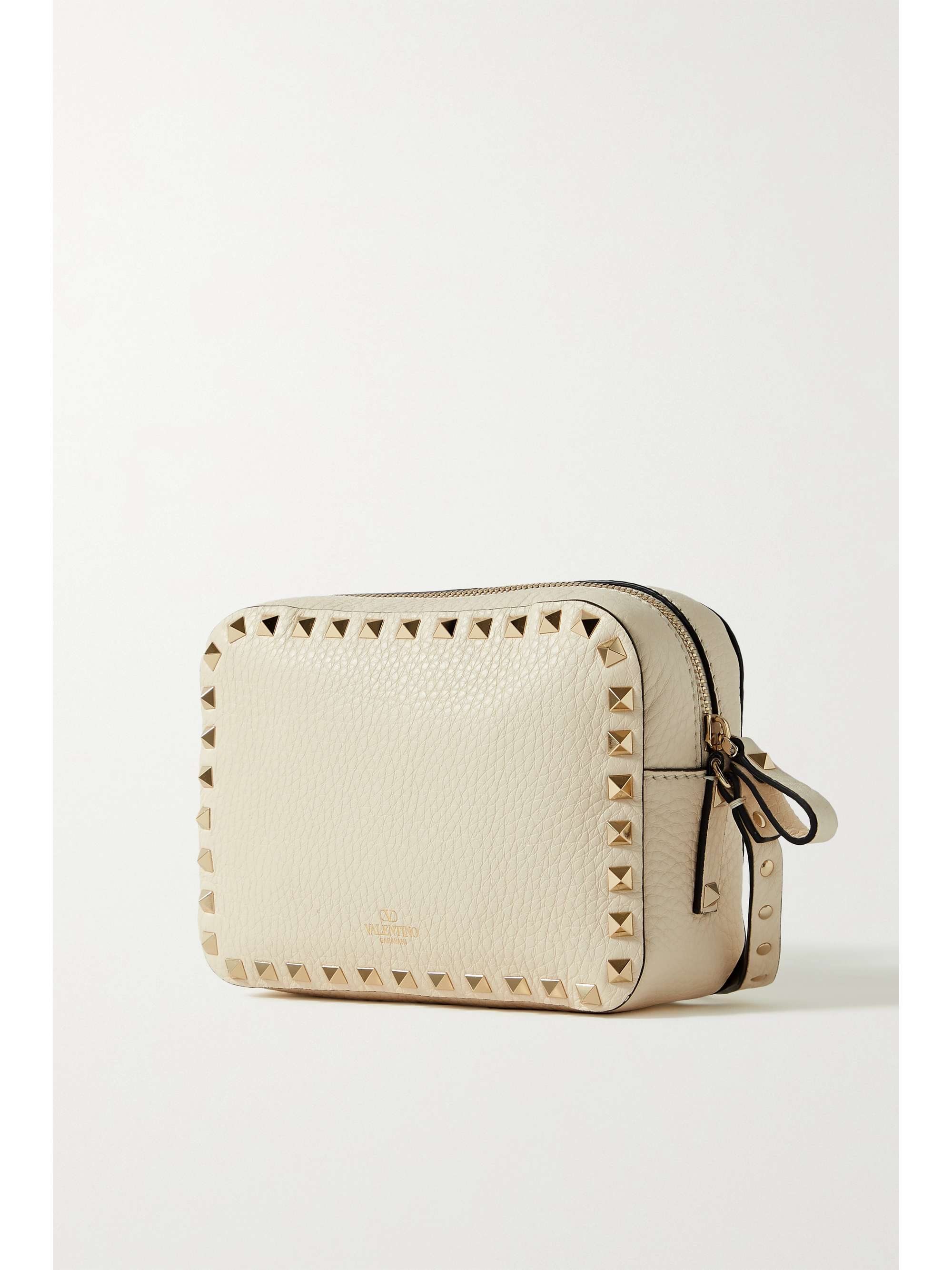 VALENTINO GARAVANI Valentino Garavani The Rockstud textured-leather shoulder bag