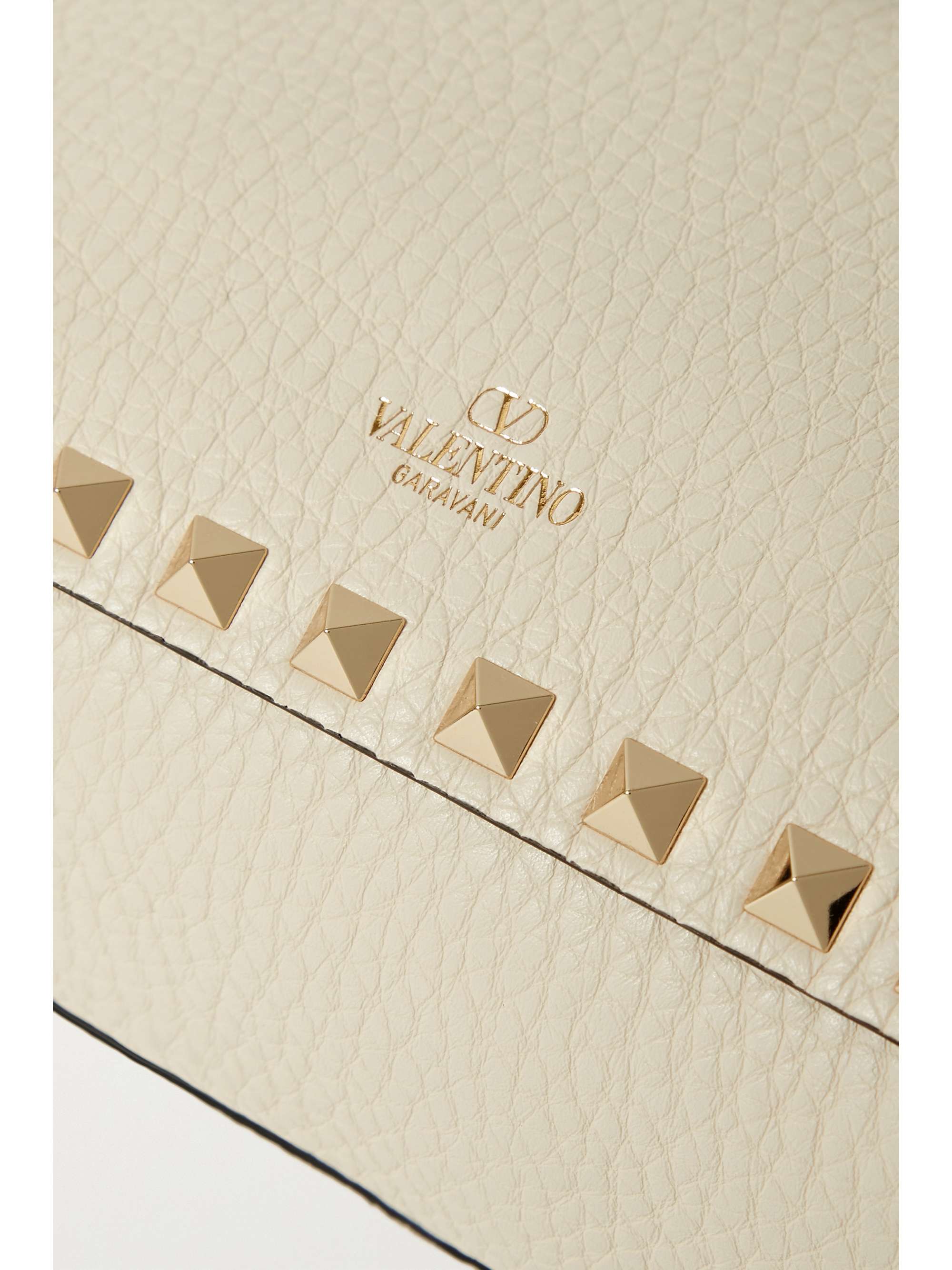 VALENTINO GARAVANI Valentino Garavani The Rockstud textured-leather shoulder bag