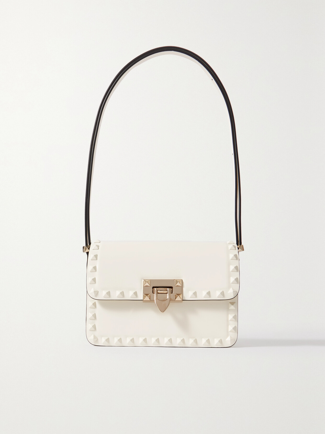 Valentino Garavani - Rockstud Small Leather Shoulder Bag - Ivory