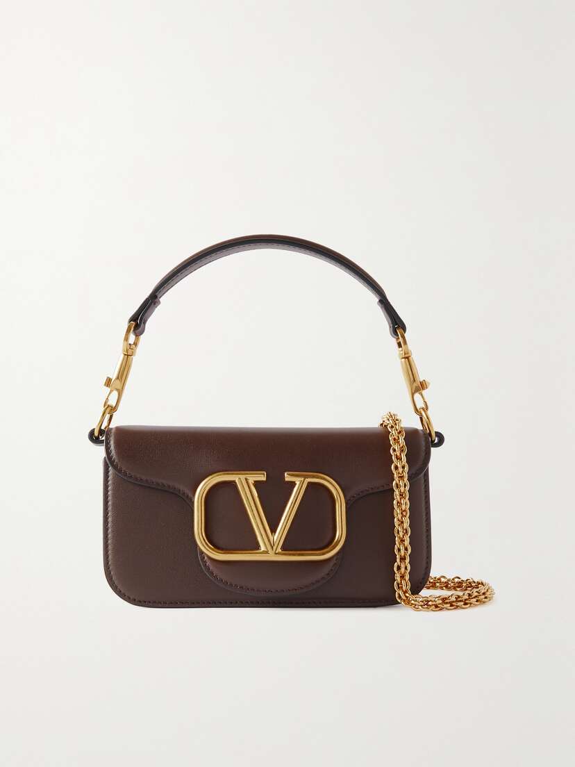 Valentino Garavani Locò Small Leather Shoulder Bag