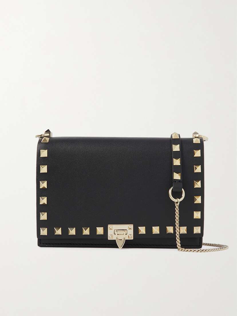 Valentino Garavani Rockstud Leather Clutch