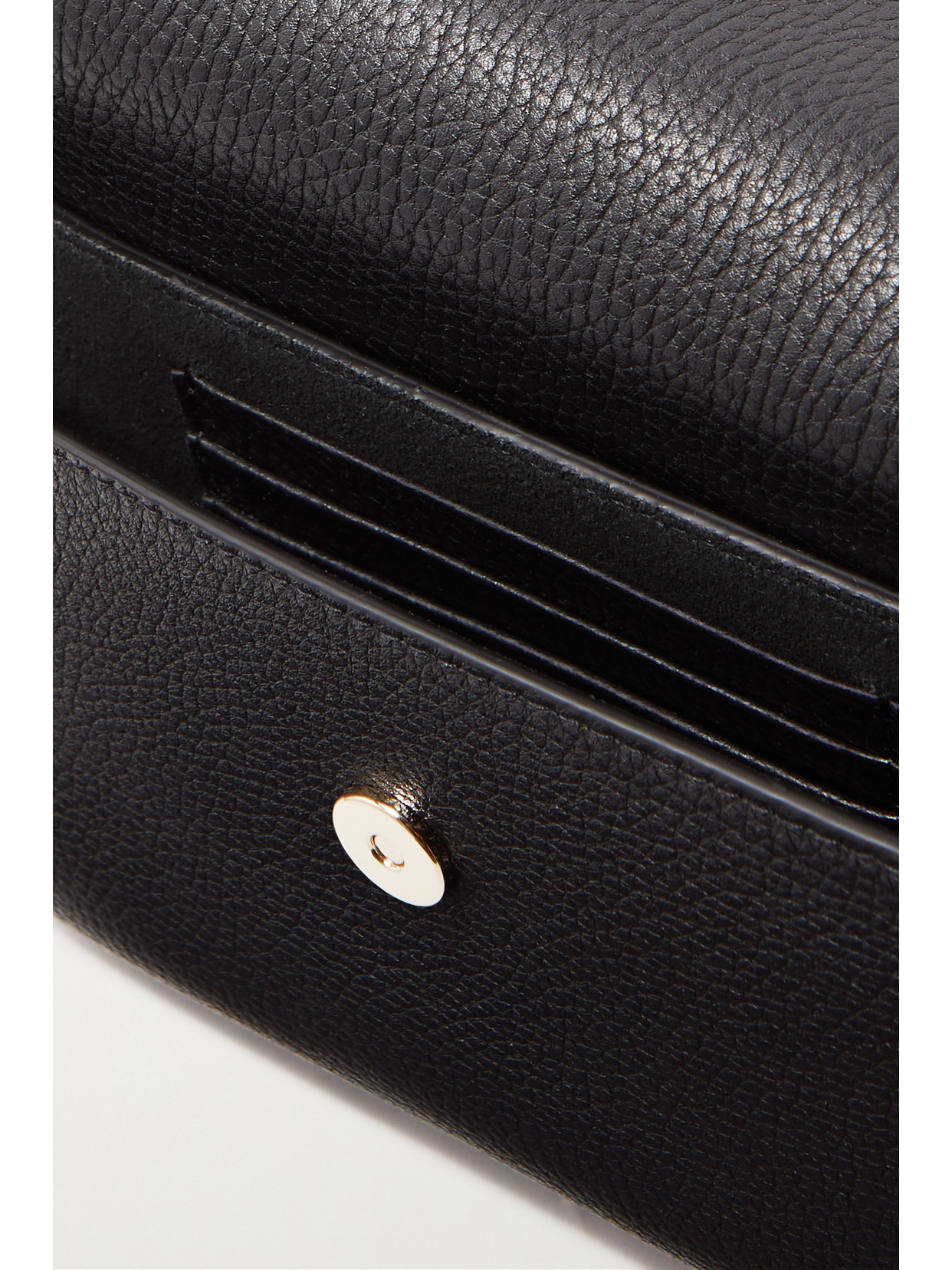 Valentino Garavani Rockstud Logo-embossed Leather Cross-body Bag In Black