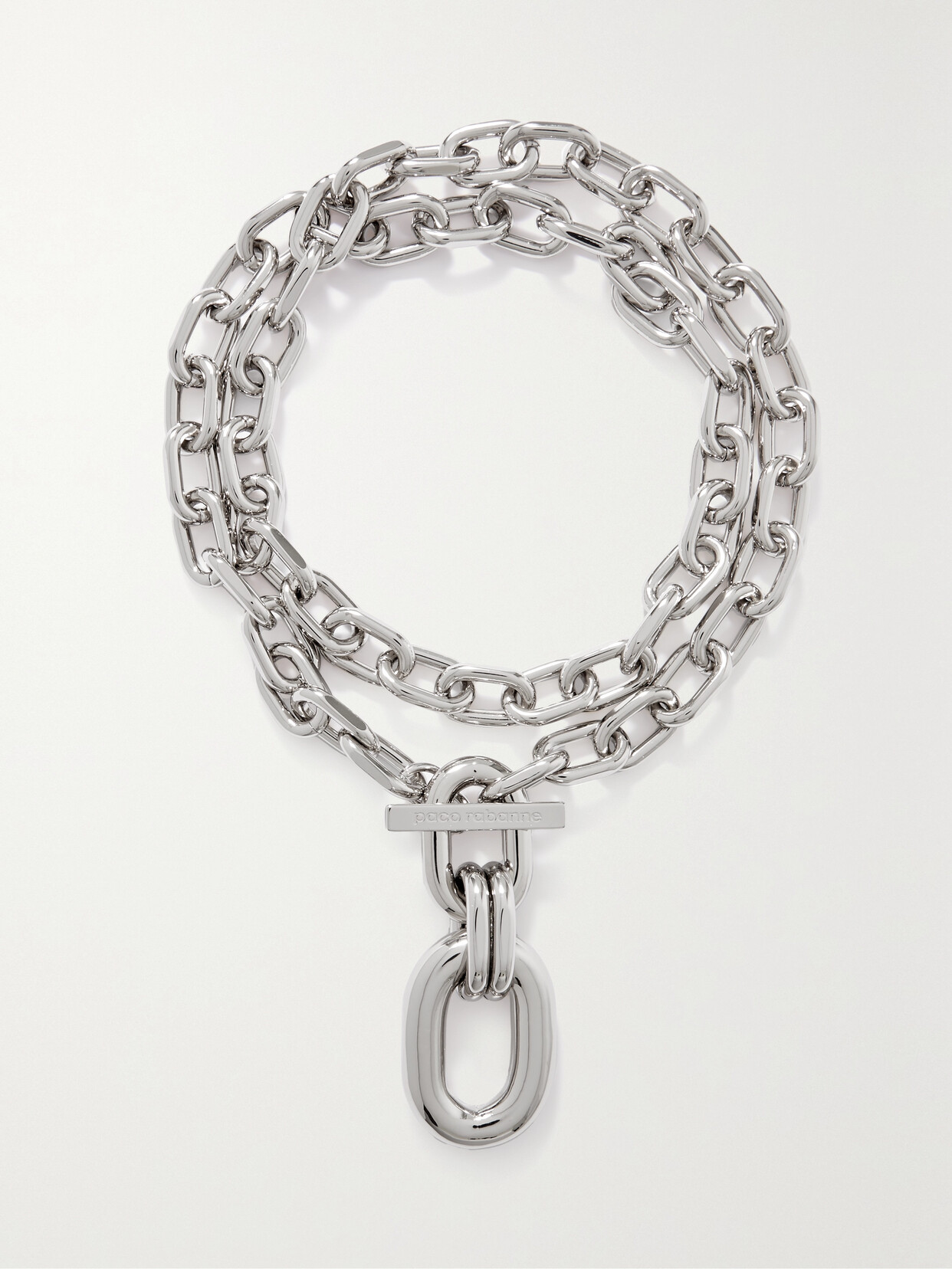 Rabanne Silver Xl Link Necklace In P040 | ModeSens